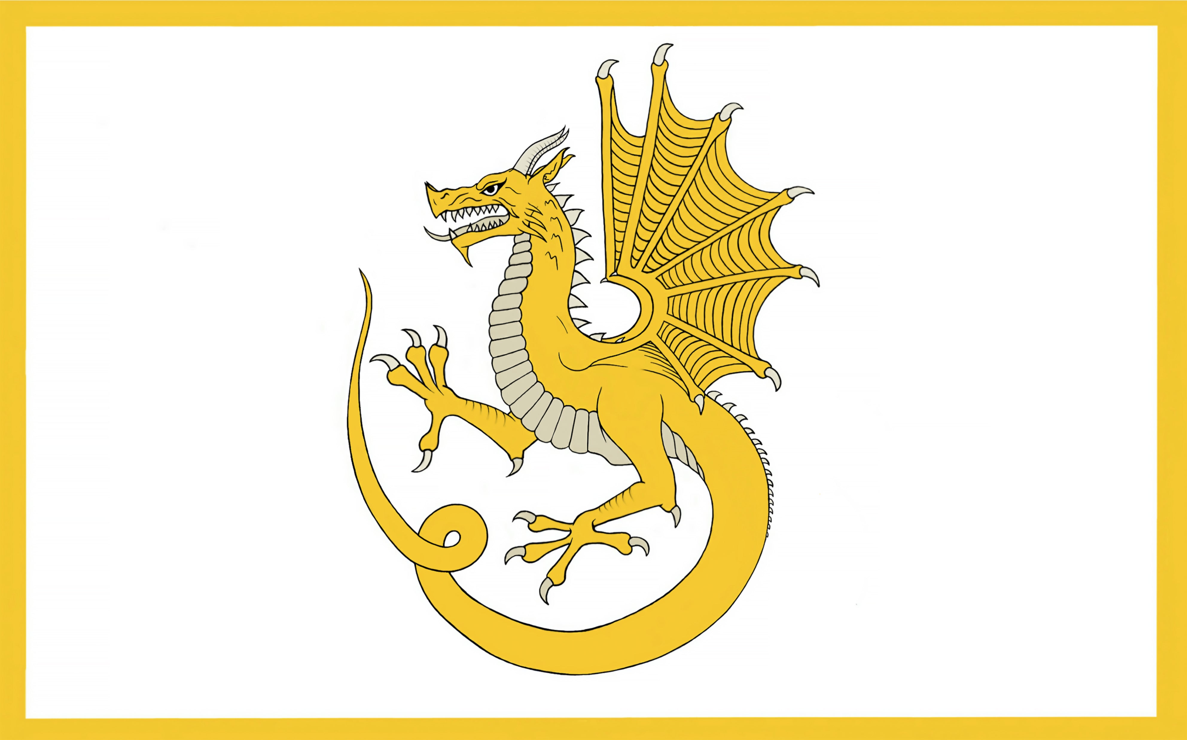 Y Ddraig Aur — The Golden Dragon, royal standard of Owain Glyndŵr, Prince of Wales