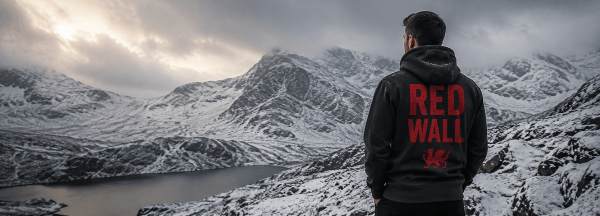 Made in Cymru Red Wall Welsh hoodie winter collection