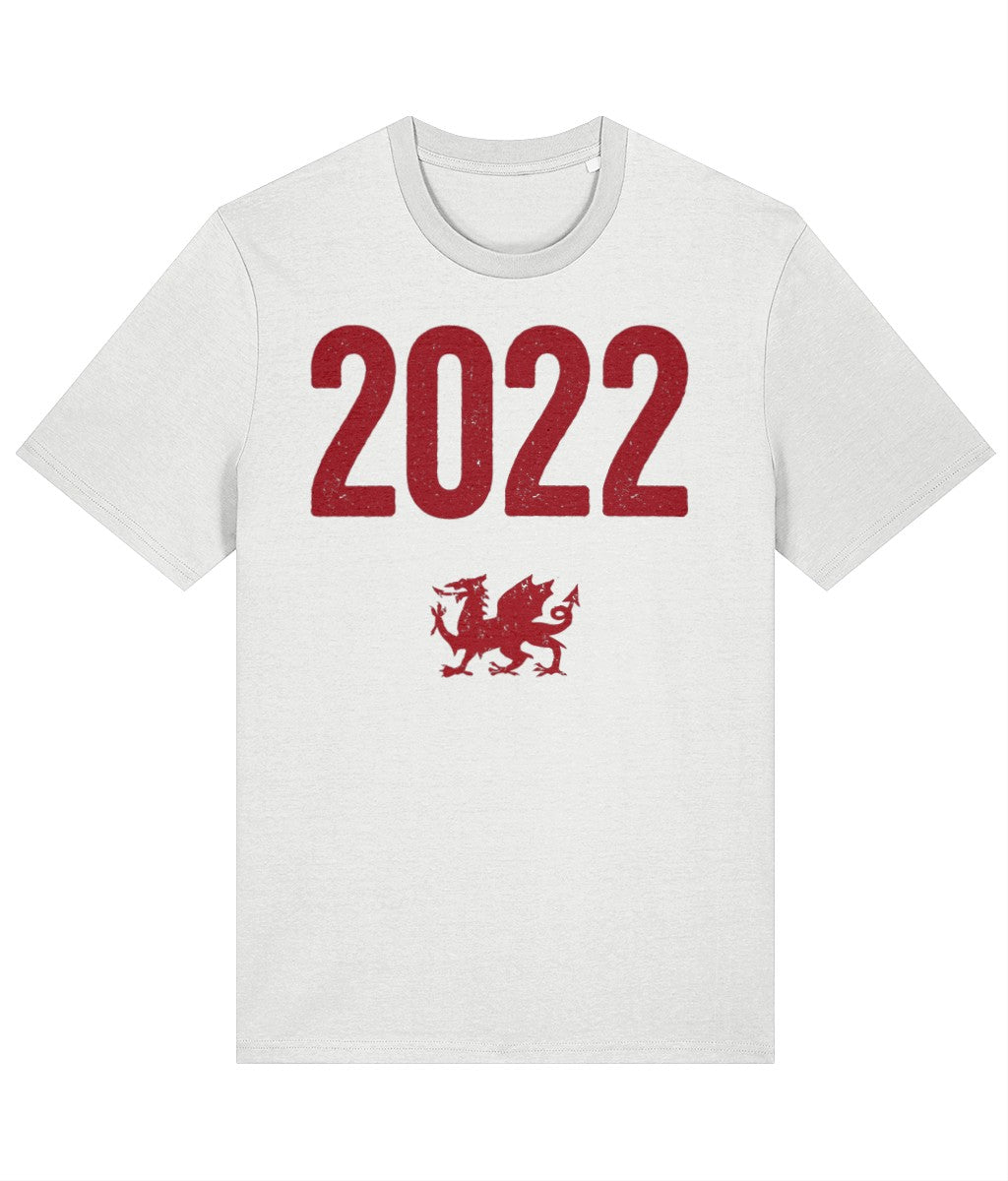 Made in Cymru 2022 Welsh T-shirt in White – organic cotton