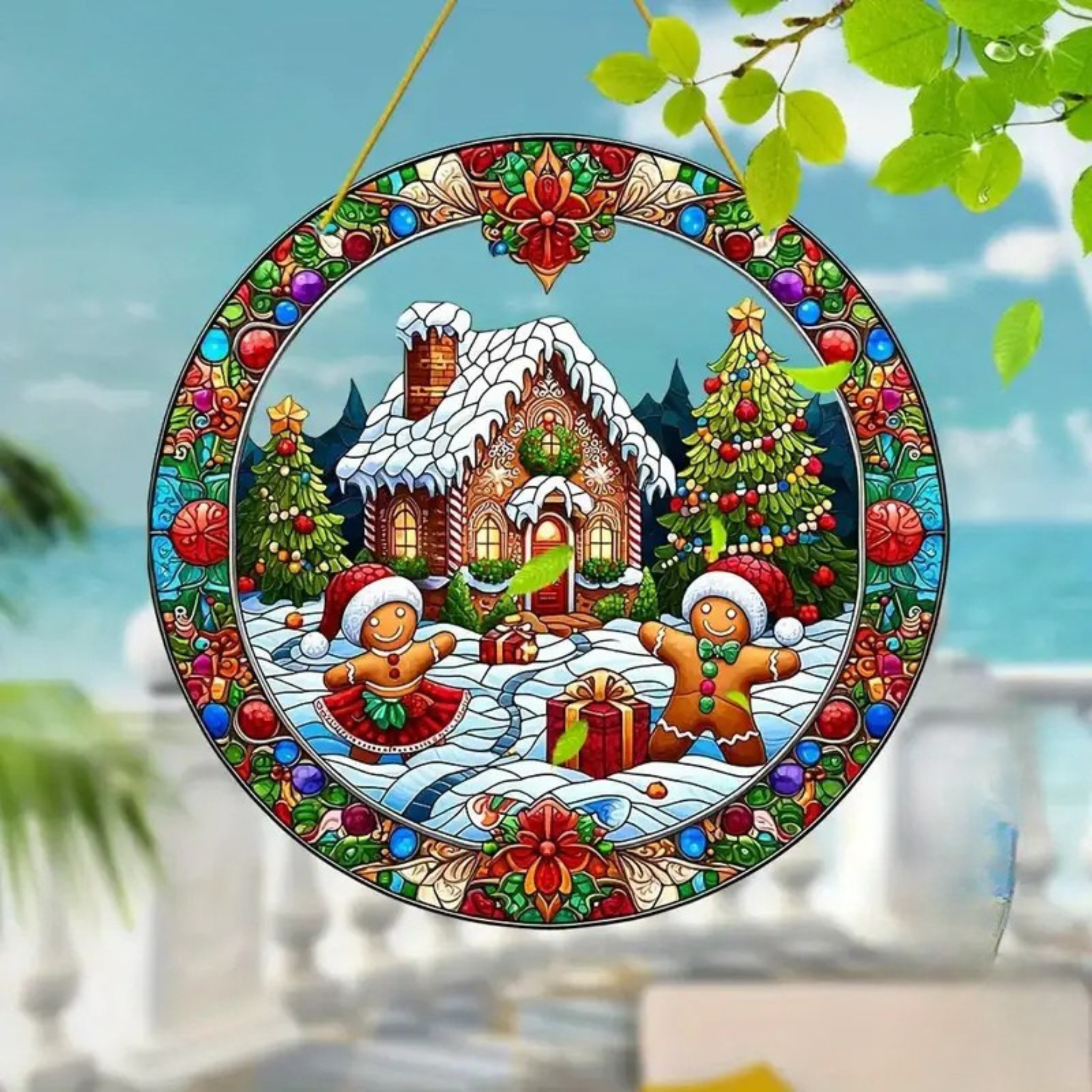 Gingerbread Wonderland – Christmas Suncatcher