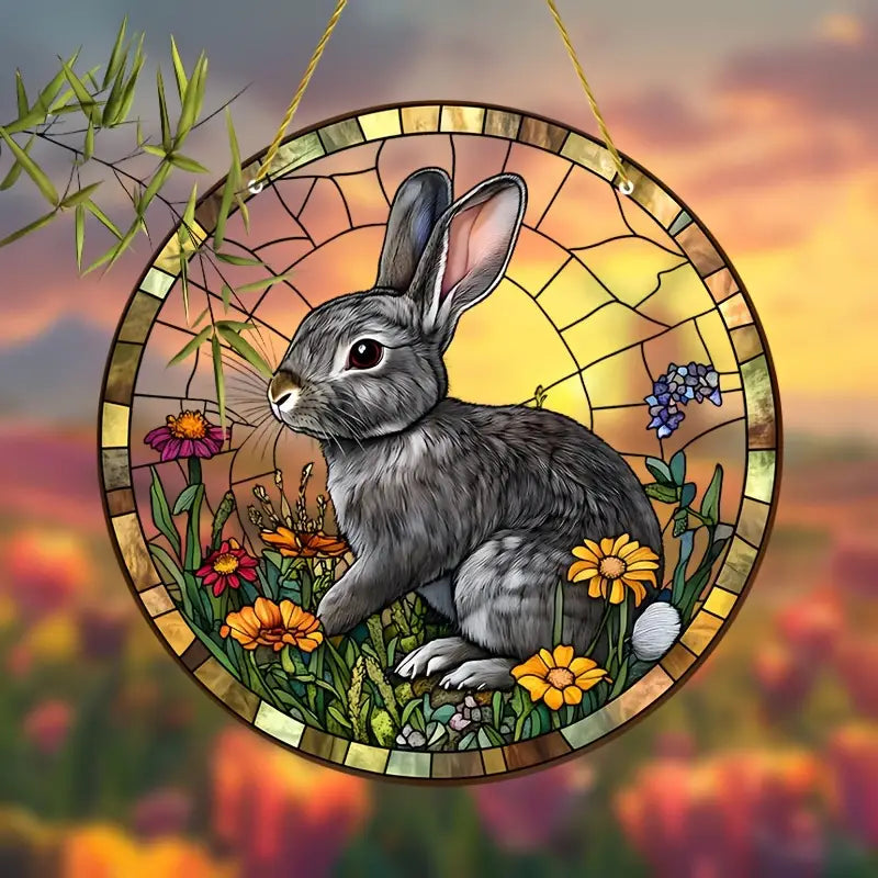 Rabbit Suncatcher Acrylic Hanging Ornament