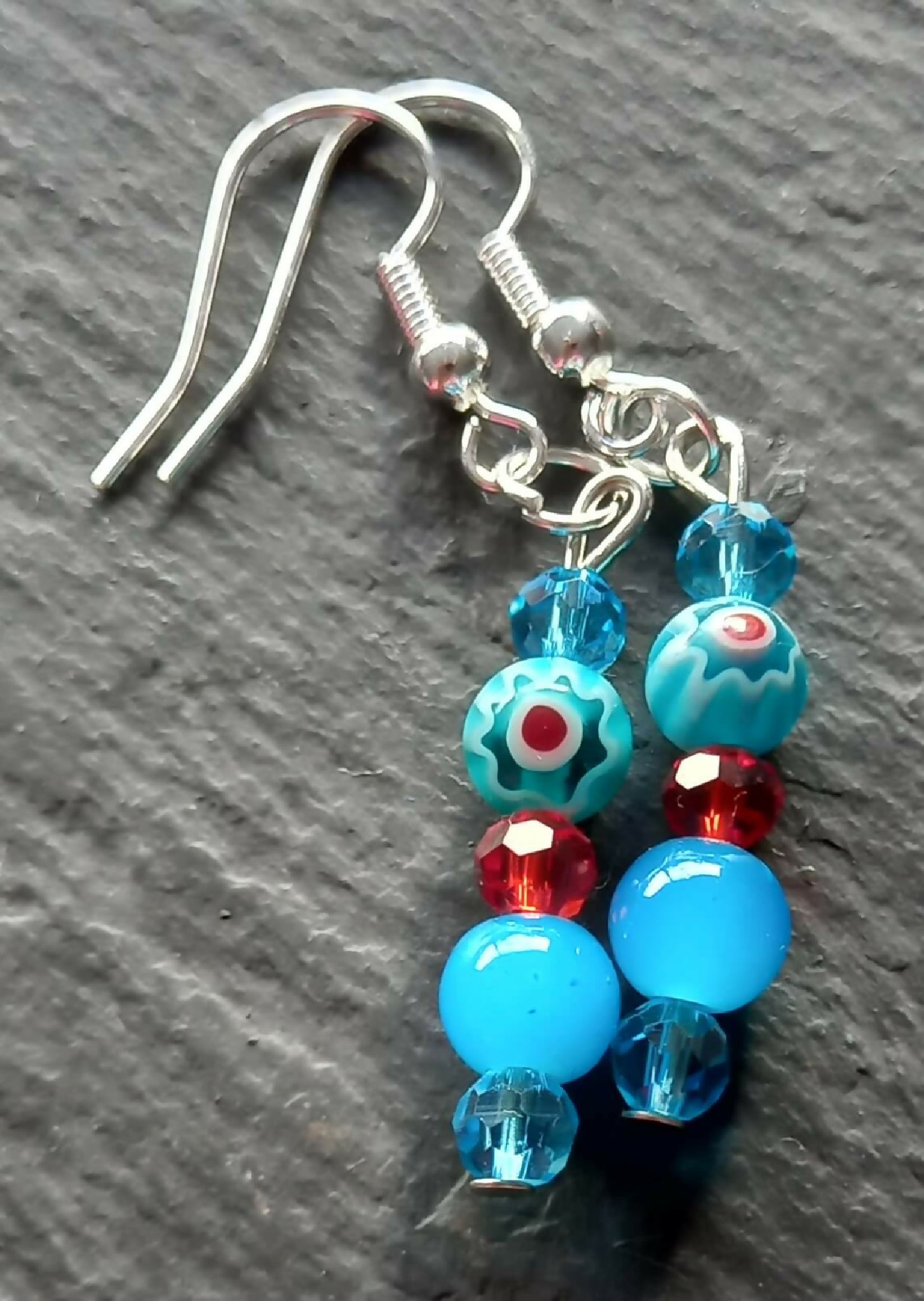 Earrings - Turquoise Beaded