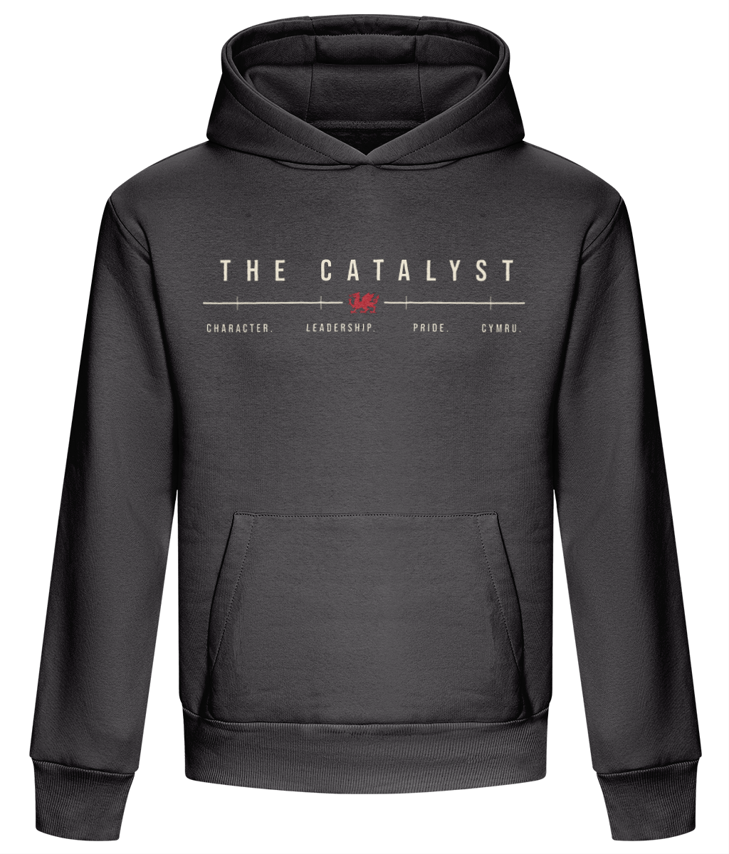 Made in Cymru The Catalyst Gary Speed Welsh hoodie in Solid Charcoal