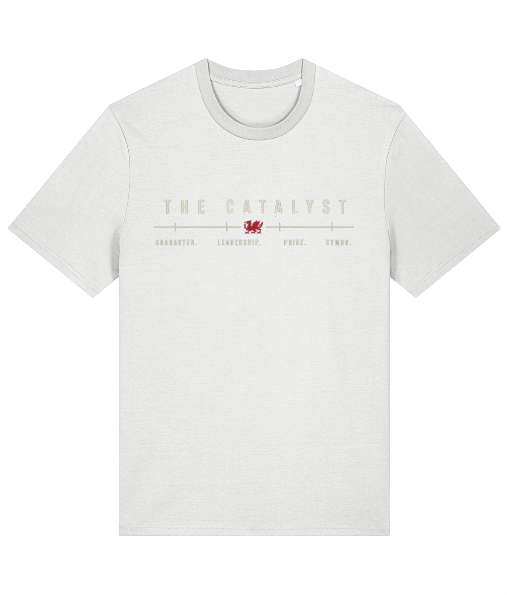 Made in Cymru The Catalyst Gary Speed Welsh T-Shirt in White
