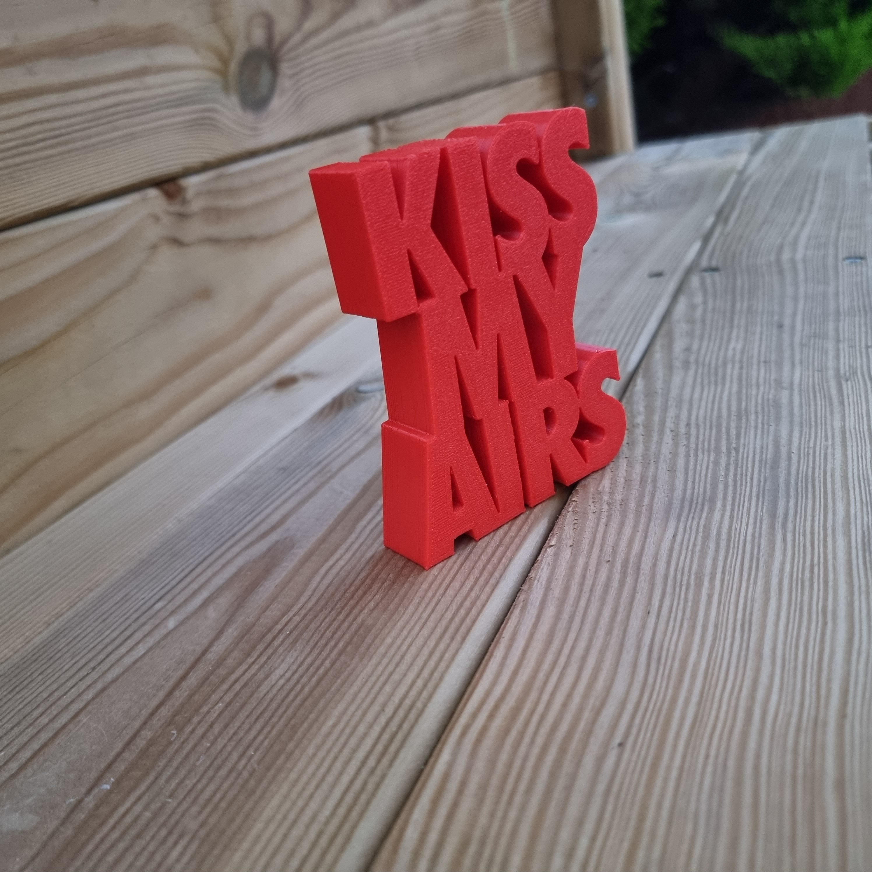 Kiss My Airs Sneakerhead Gift | Custom Sneaker Art | Hypebeast Decor | Desk Decor | Office Decor, Desk Accessory