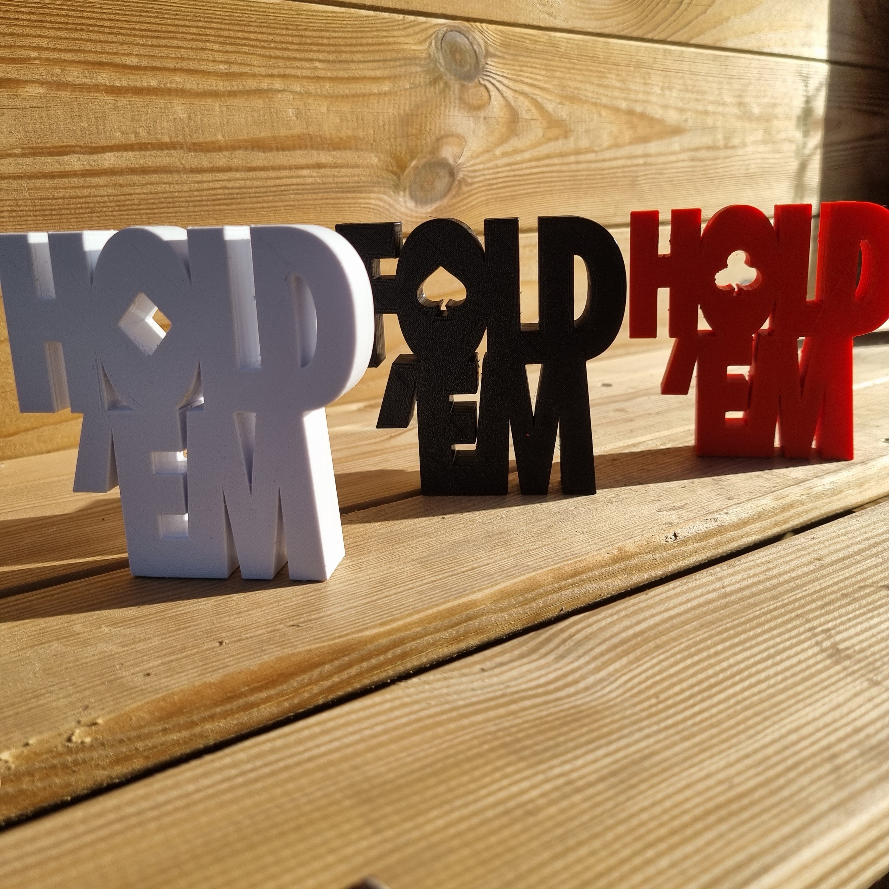 Hold 'Em Fold ' Em Poker Gift | Poker Texas Hold 'Em Art | Poker Decor | Desk Decor | Office Decor, Desk Accessory, Poker, Playing Cards