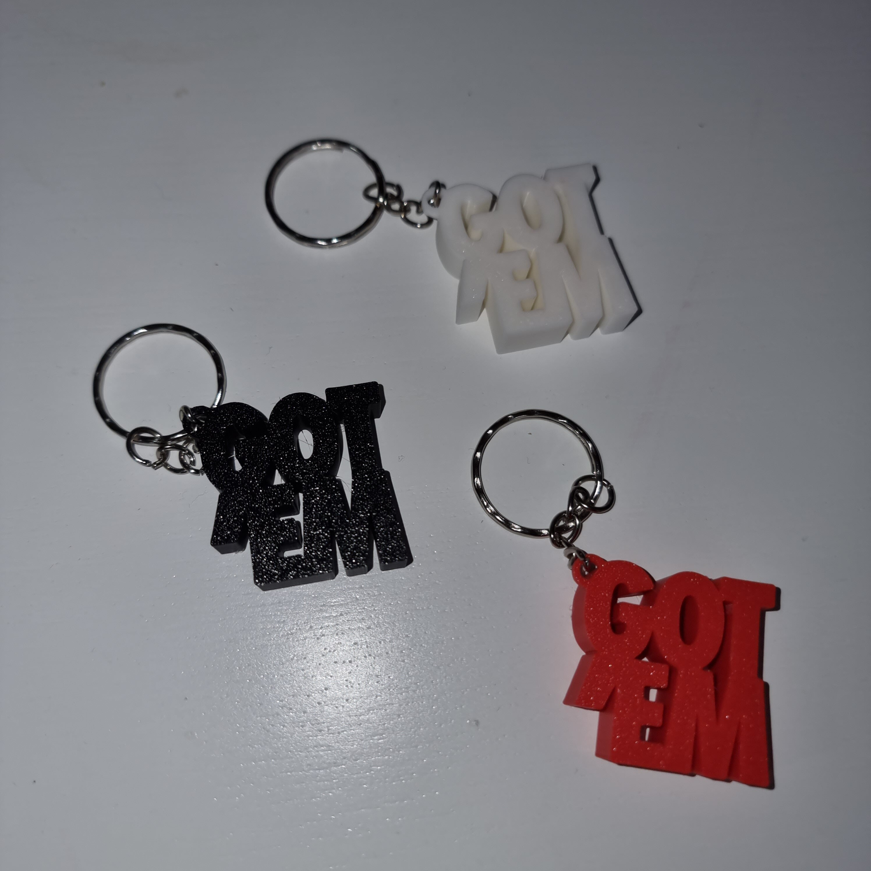 Got 'Em Keyring Sneakerhead Gift | Custom Sneaker Art | Hypebeast Decor | Desk Decor | Keychain/Keyring, Keychain accessory