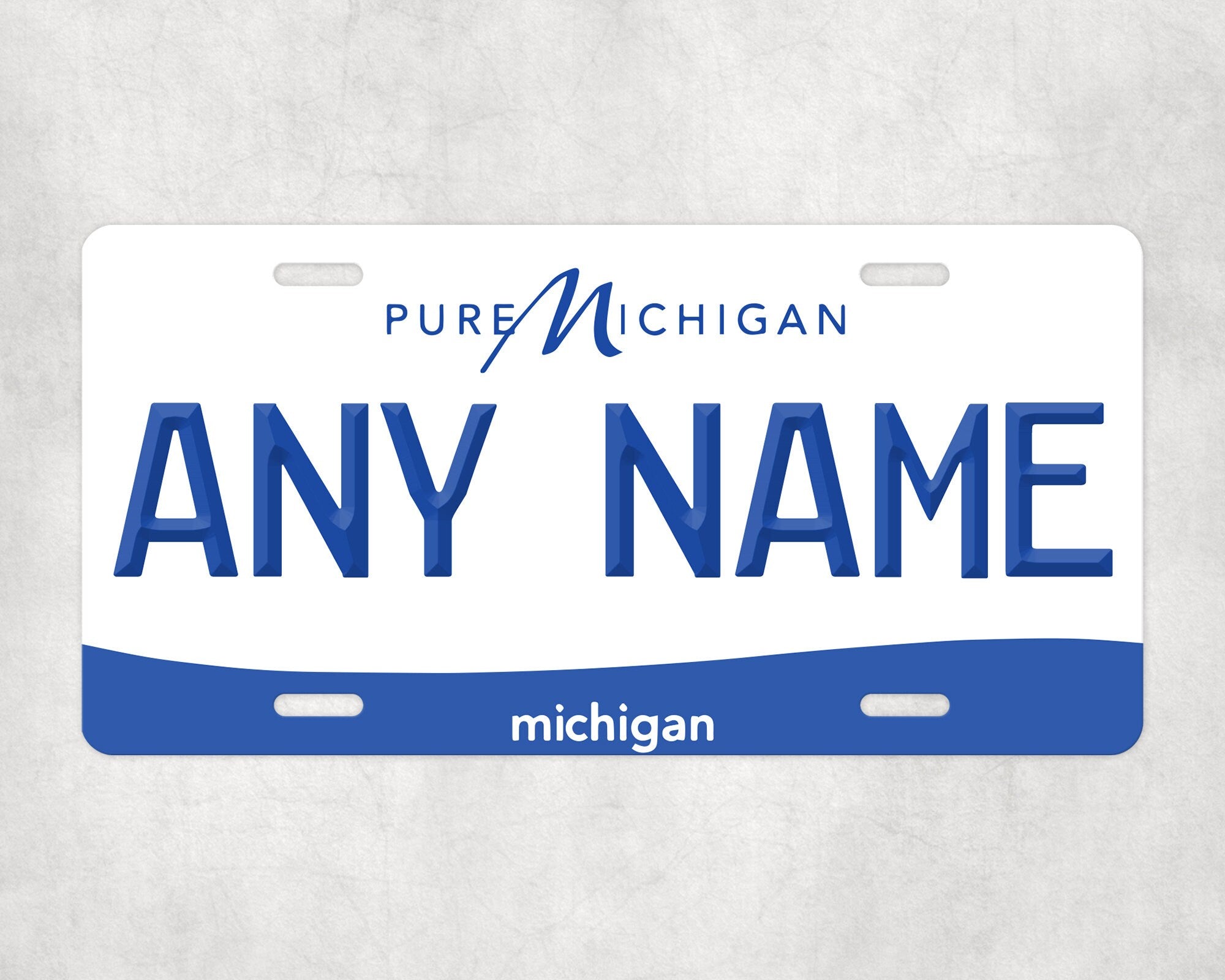 Personalized MICHIGAN License Plate - US State Souvenir, Unique Car Tag, License Plate, Novelty Plate, State Tags, Rustic License Plate
