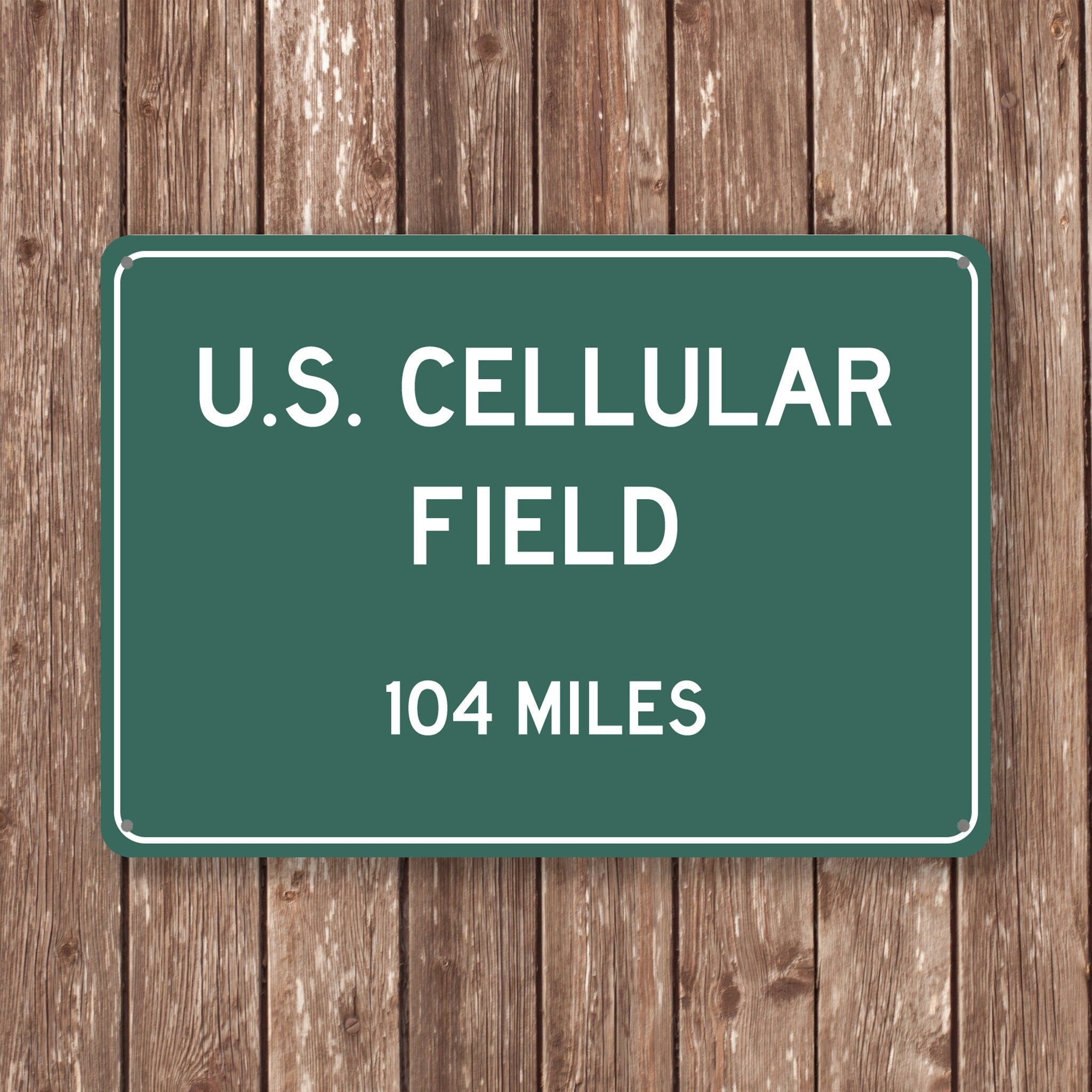 PERSONALIZED U.S. CELLULAR Field Distance Sign,us Cellular Field Stadium, us Cellular Field Miles,Chicago Sign,Chicago gift,Chicago Souvenir