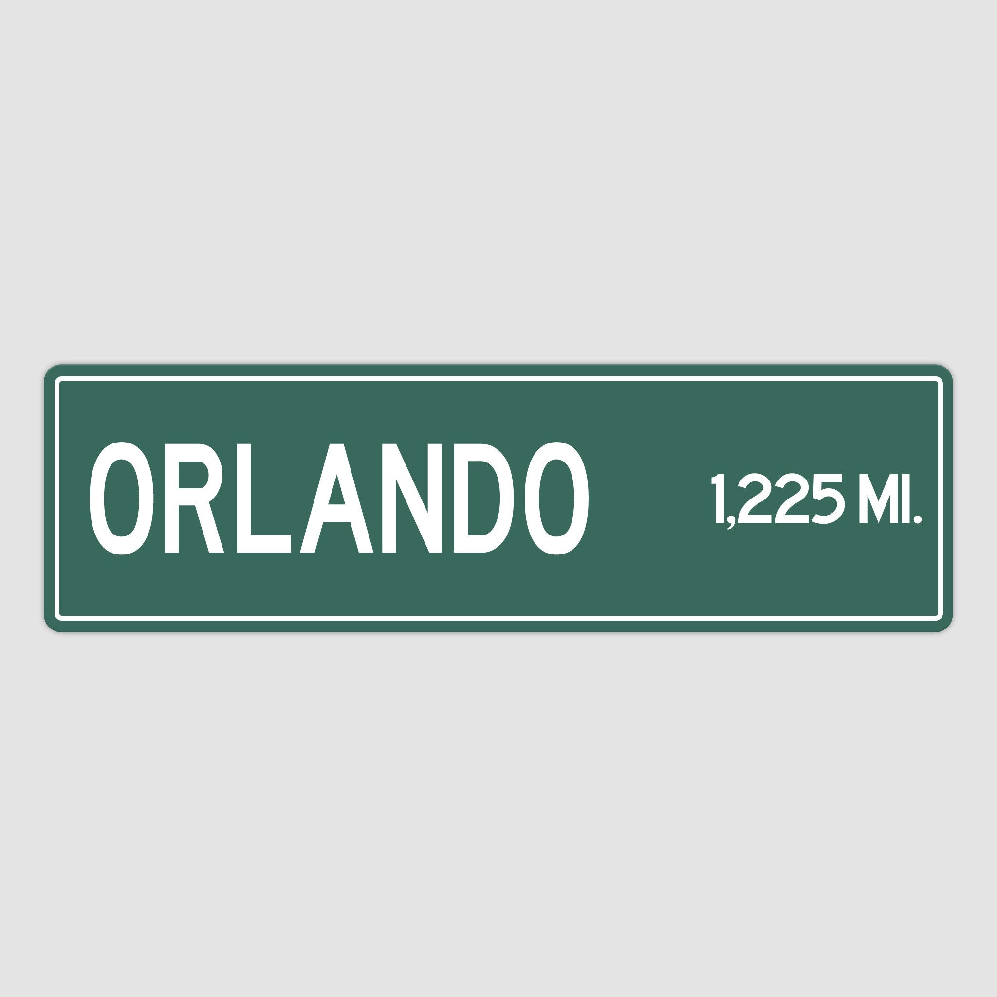 PERSONALIZED ORLANDO Sign, Orlando City Distance Sign, City of Orlando Gift, Orlando Gifts, Orlando Souvenir, Orlando Sign