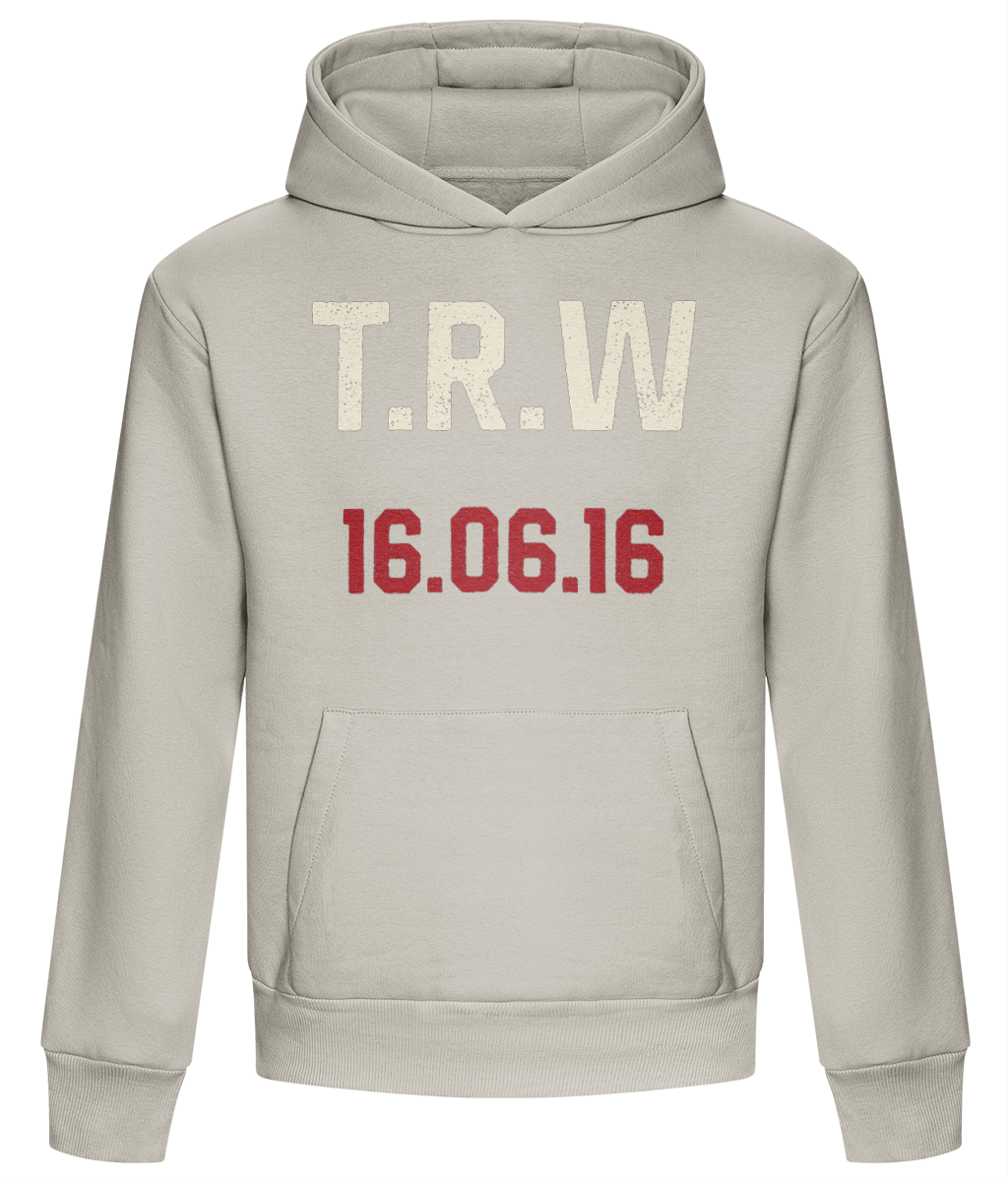 Made in Cymru Welsh organic cotton hoodie – front print mockup