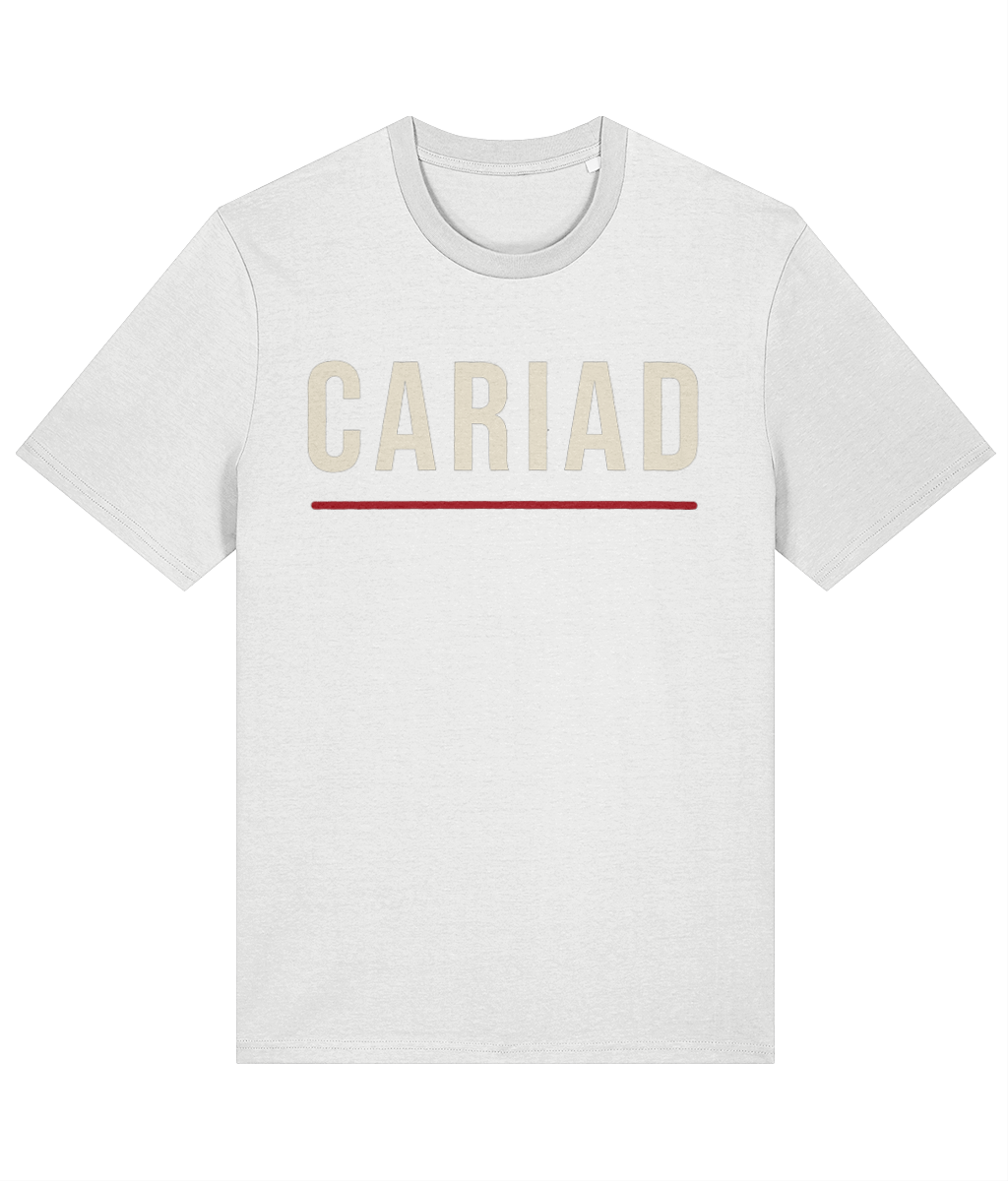Made in Cymru Cariad Welsh T-Shirt in White