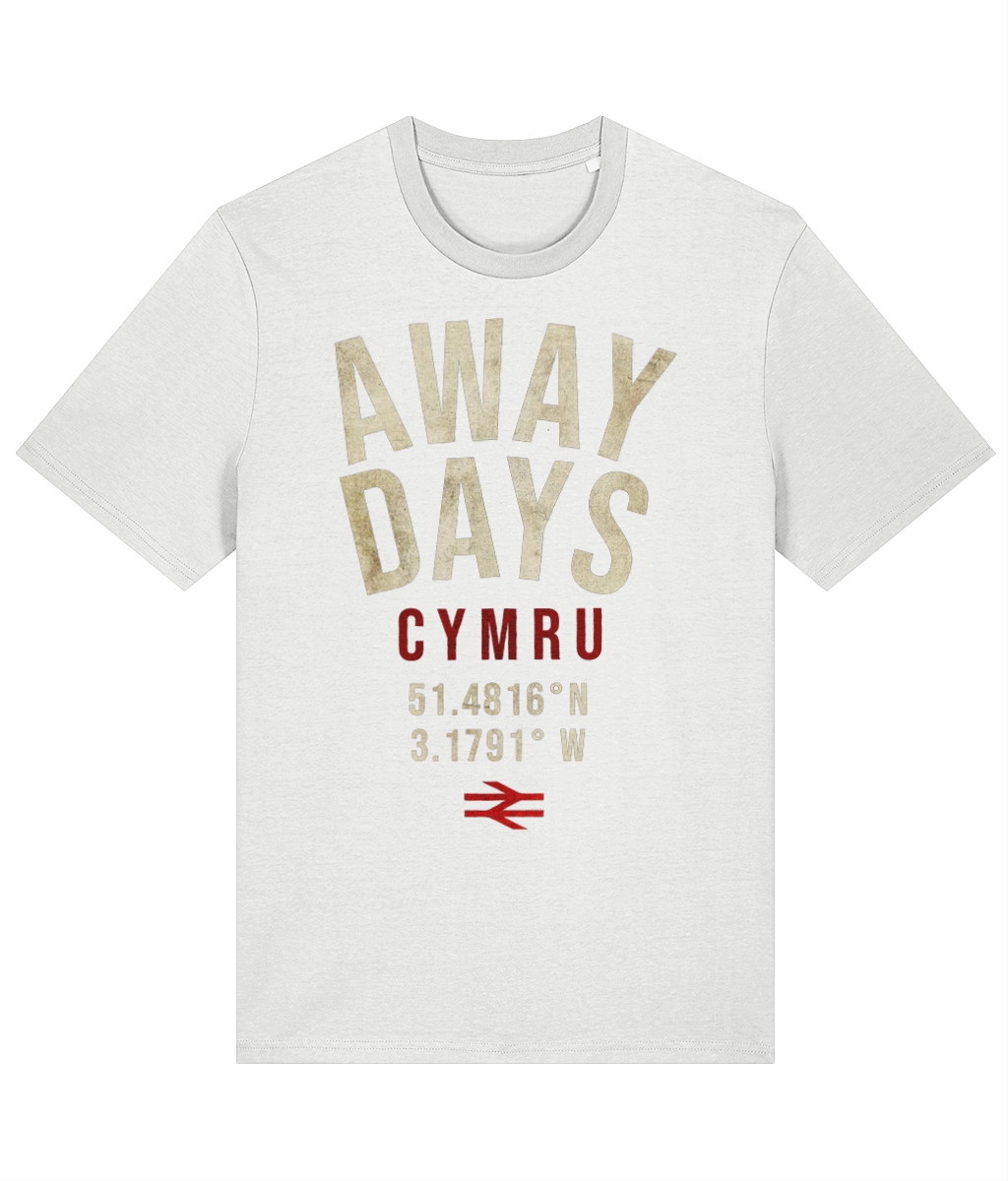 Made in Cymru Away Days Welsh T-Shirt in White – organic cotton