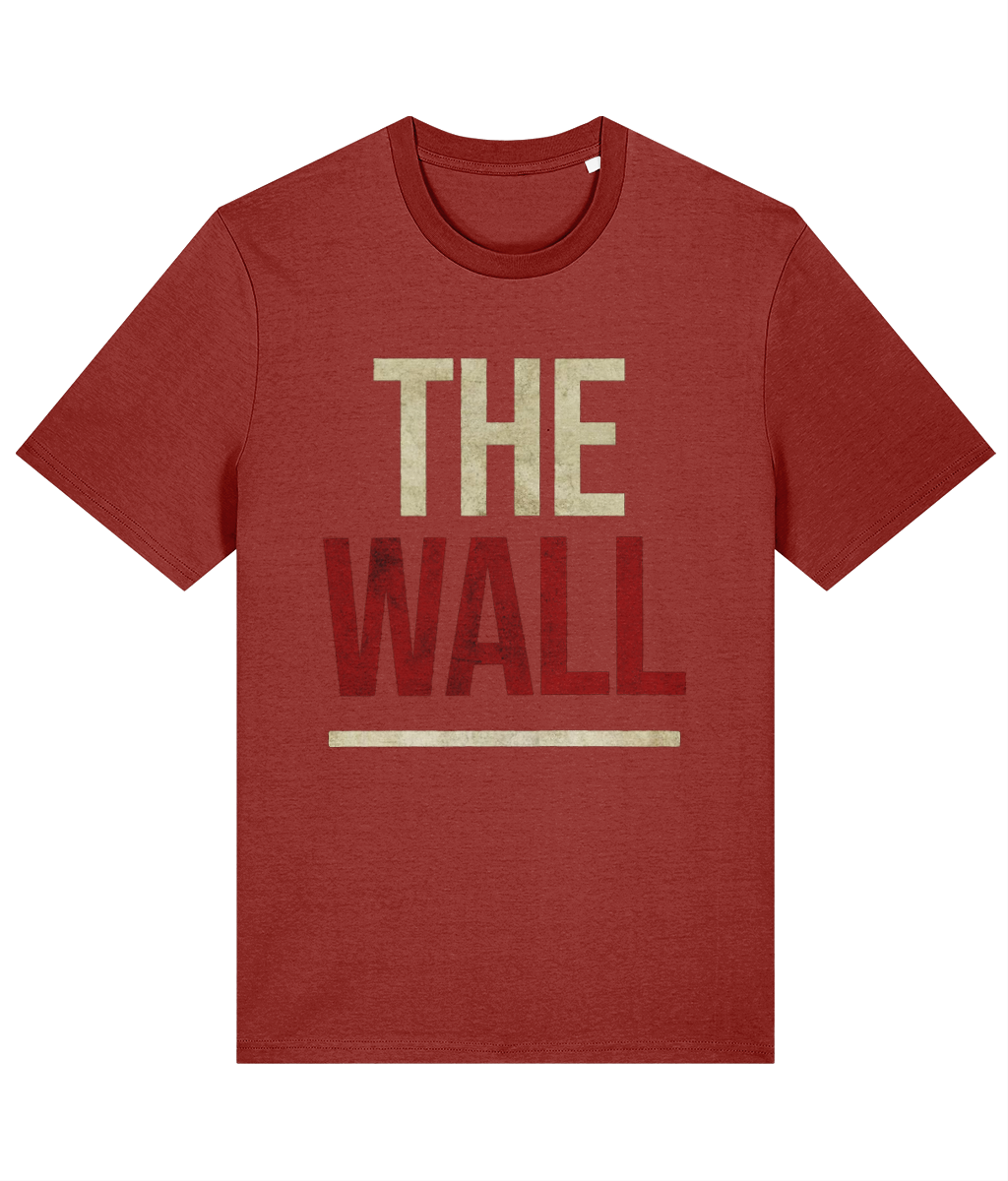 Made in Cymru The Wall Welsh T-Shirt in Earthy Red – organic cotton
