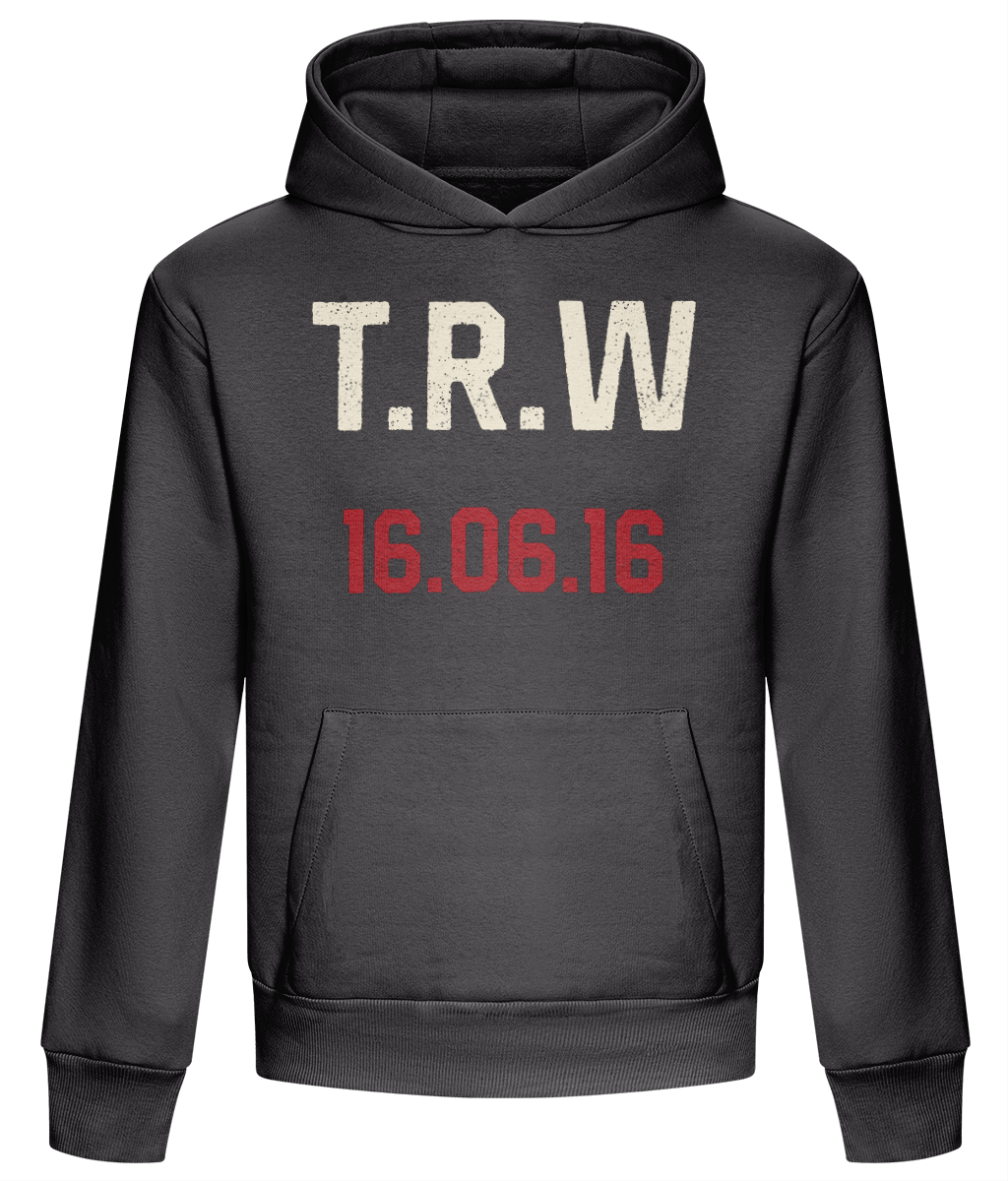 Made in Cymru Welsh organic cotton hoodie – front print mockup