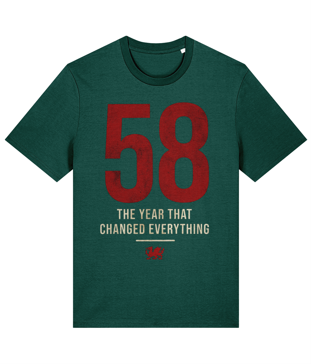Made in Cymru 58 Welsh T-Shirt in Glazed Green – organic cotton
