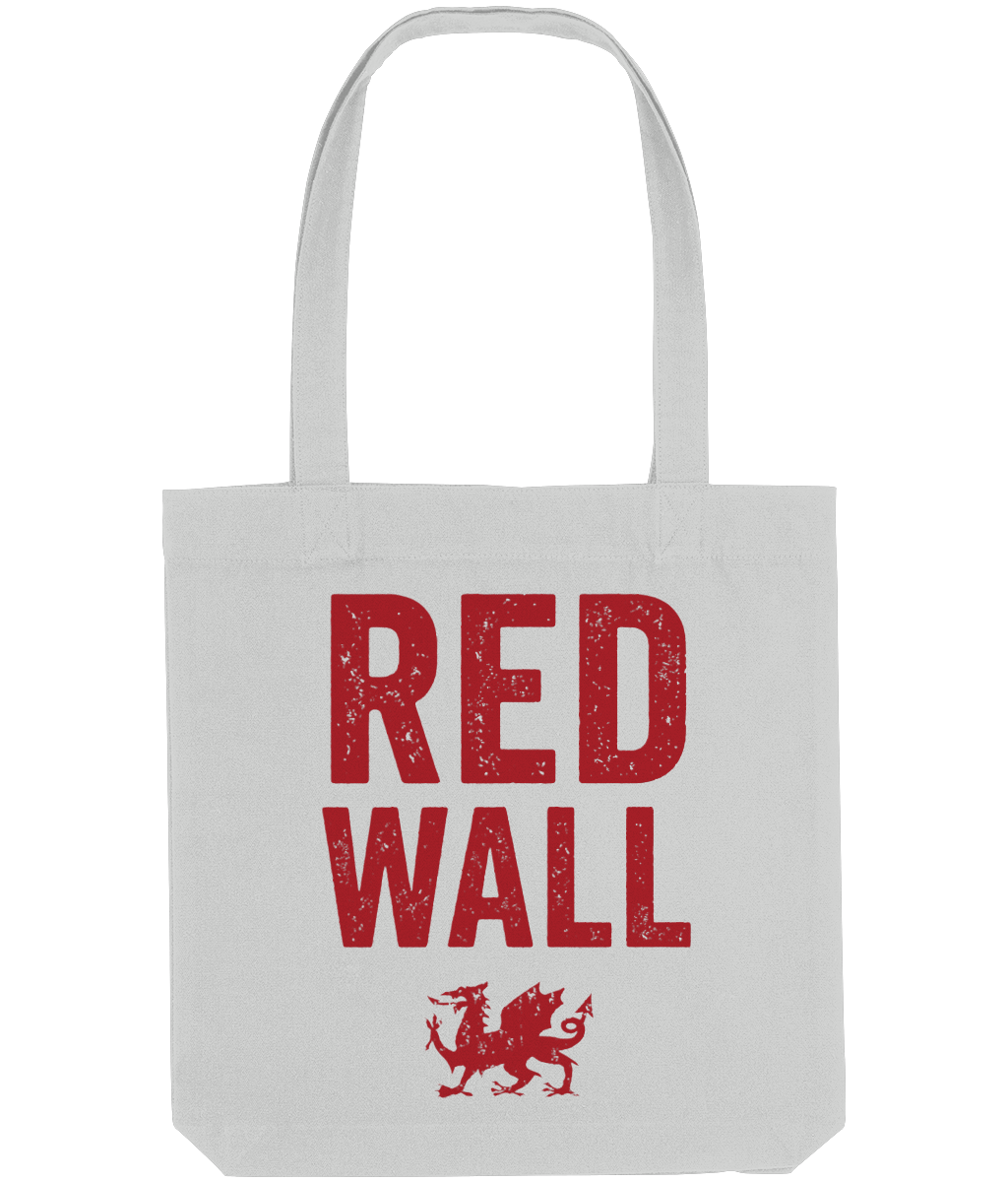 Made in Cymru Red Wall Dragon tote bag – heather grey