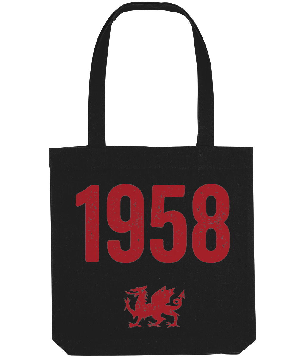 Made in Cymru 1958 tote bag – black