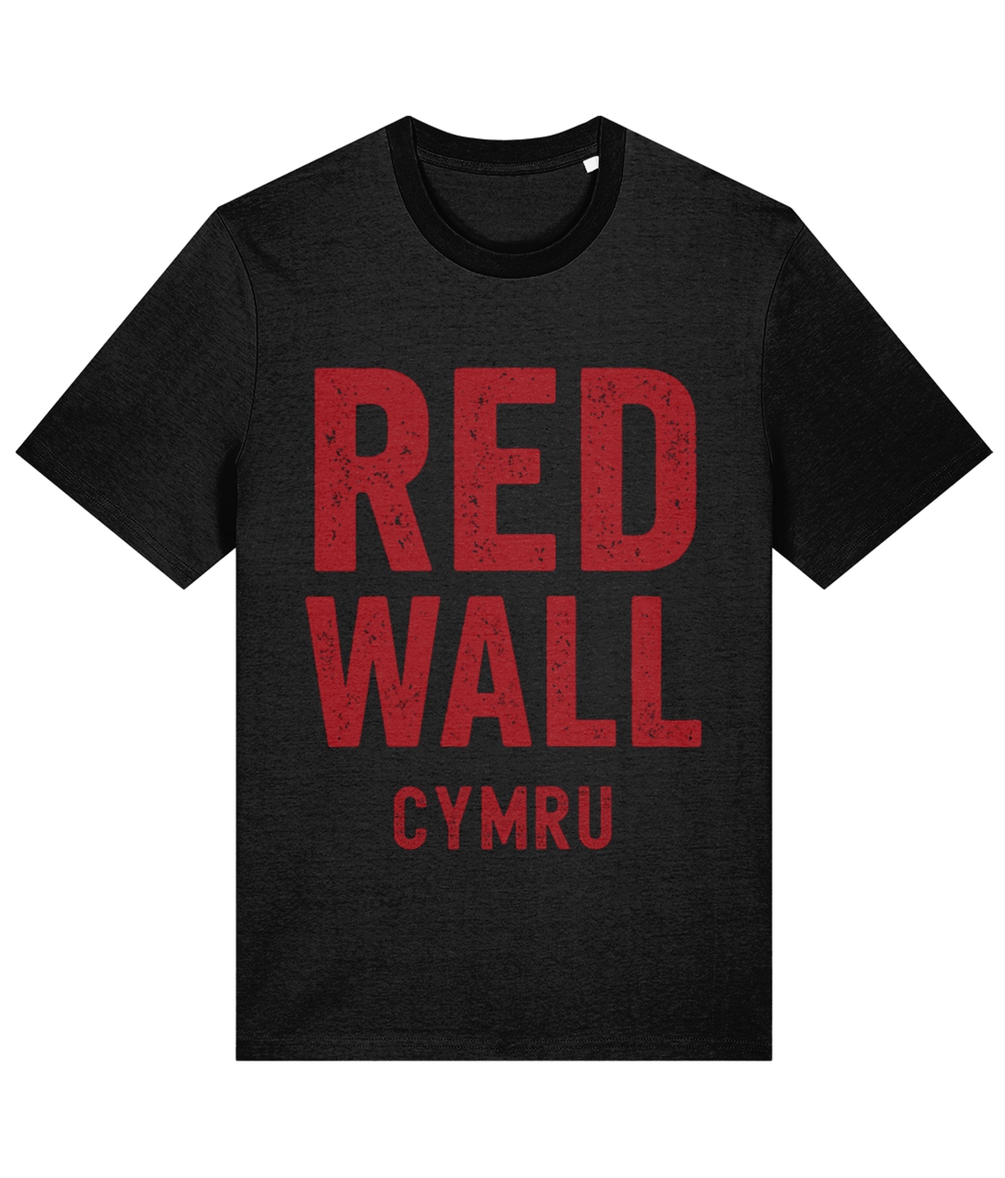 Red Wall Cymru T-Shirt - Black