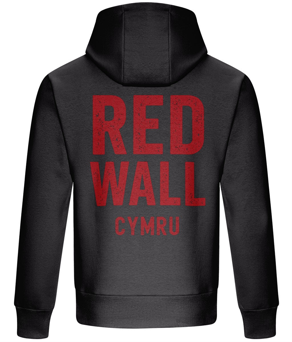Made in Cymru Red Wall Cymru Welsh hoodie in Solid Charcoal – organic cotton