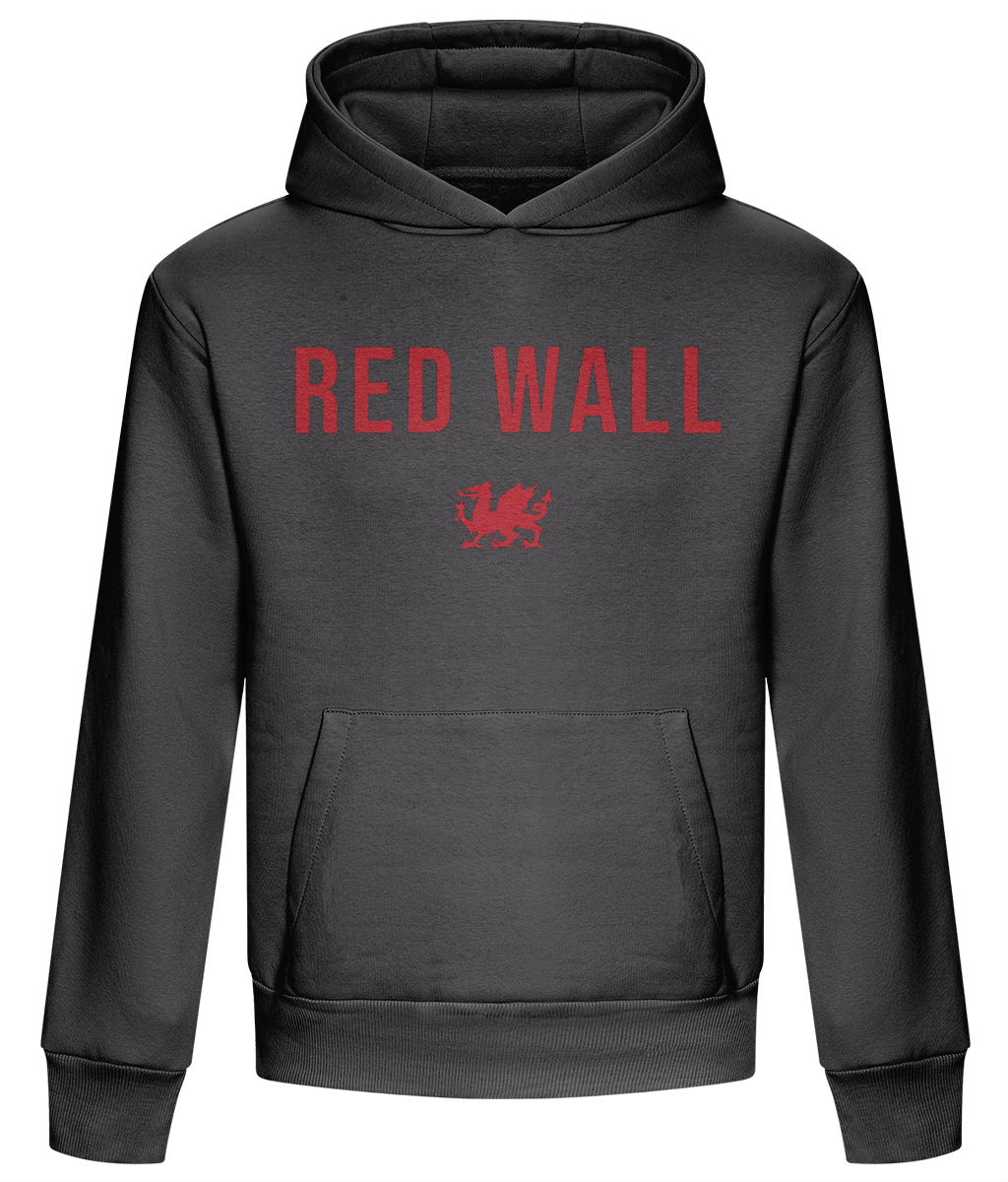 Made in Cymru Red Wall Welsh hoodie in Solid Charcoal – organic cotton