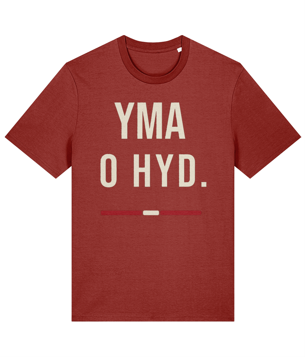 Made in Cymru Welsh organic cotton T-shirt – front print mockup