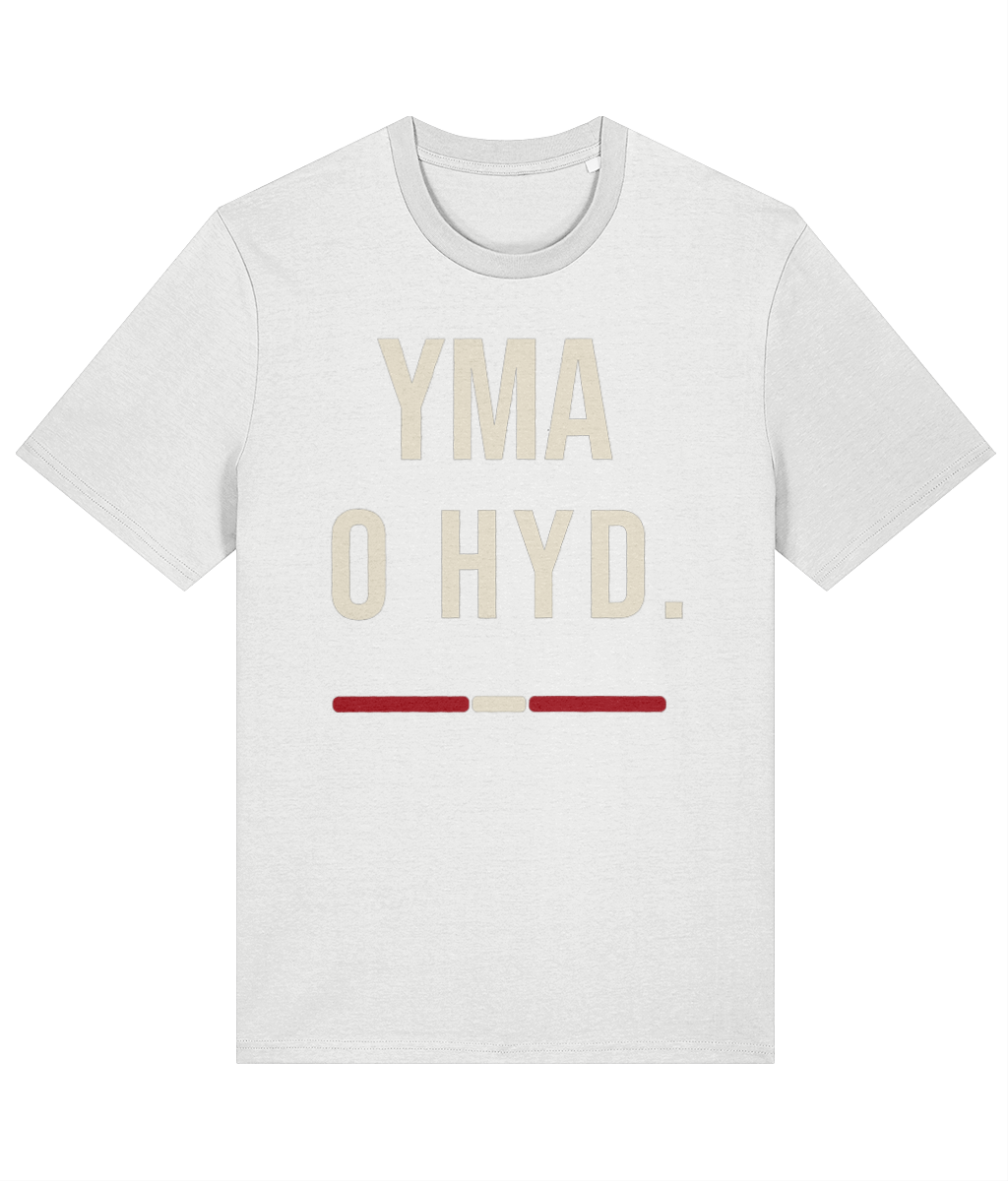 Made in Cymru Welsh organic cotton T-shirt – front print mockup