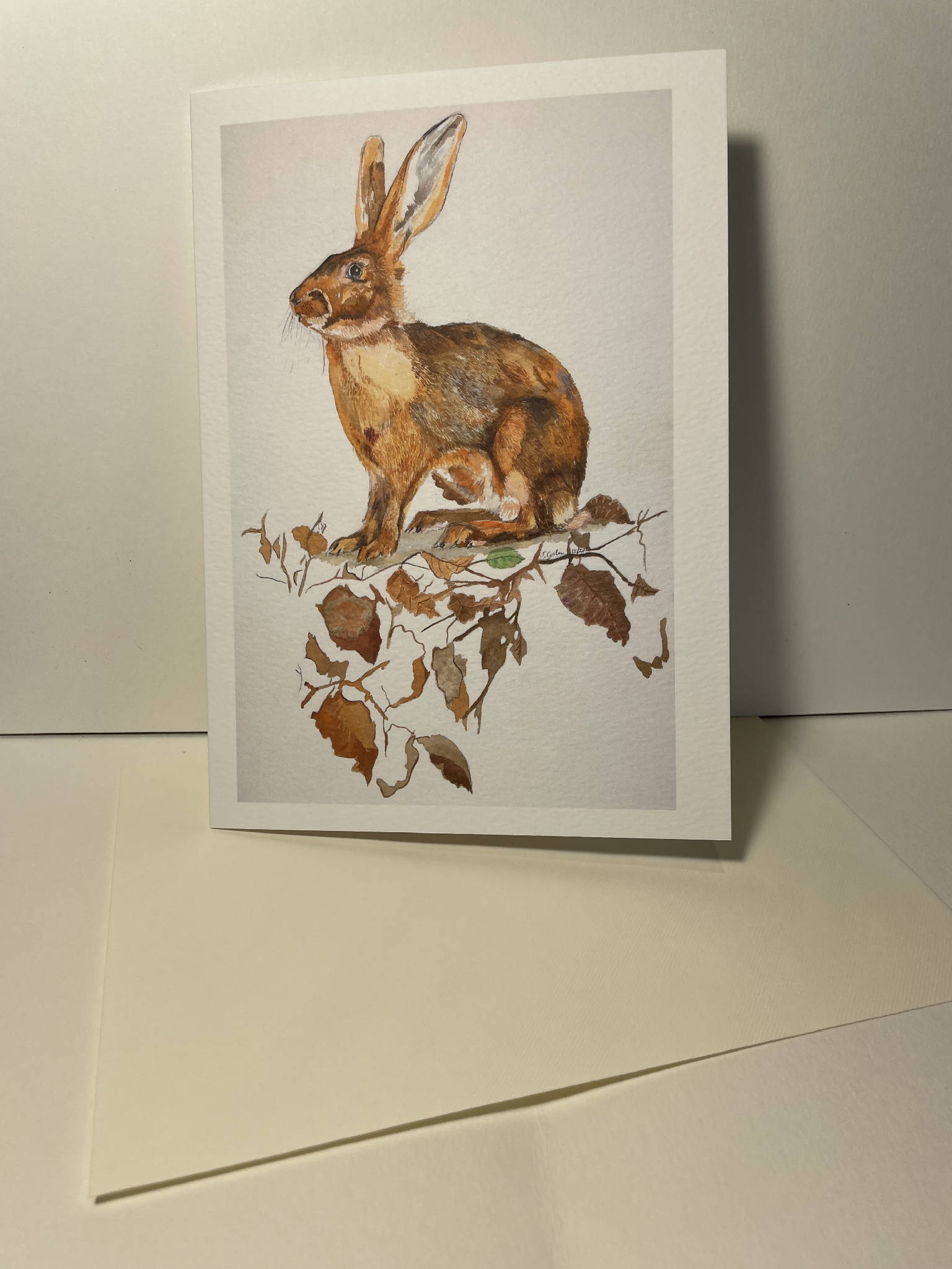 Mad March Hare A5 Blank Greeting Card