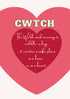 Definition of Cwtch, Welsh print, Cwtch print, Welsh Wall art, Welsh poster, Meaning of Cwtch, Digital Art, A5