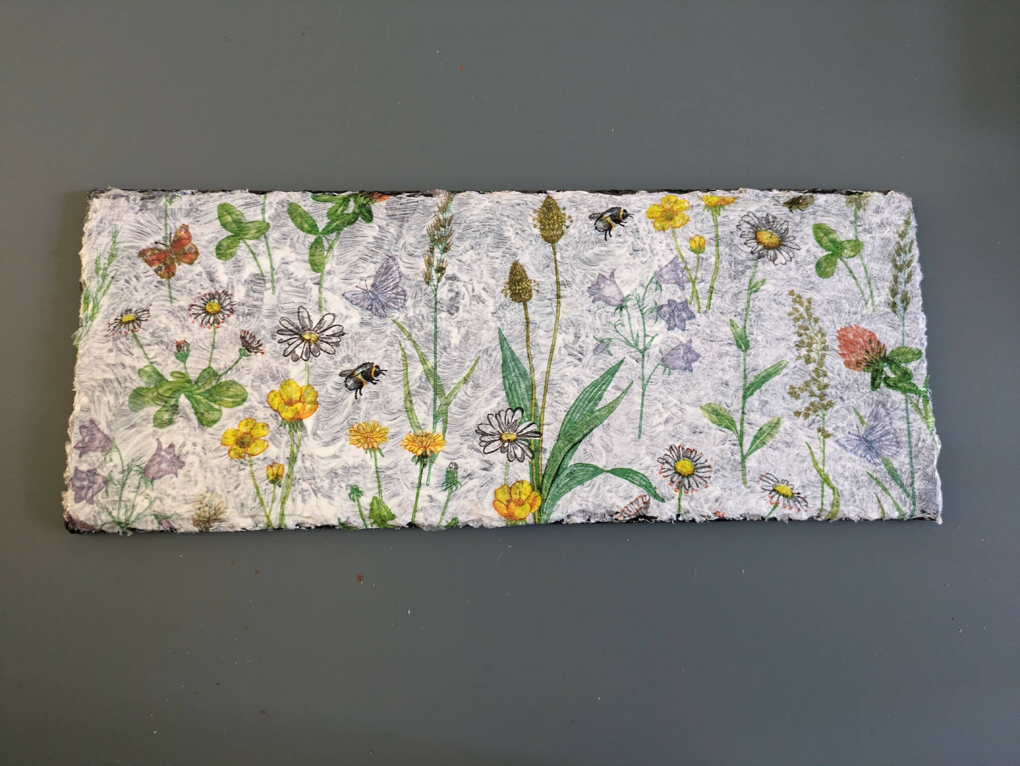 Flower rectangular platter