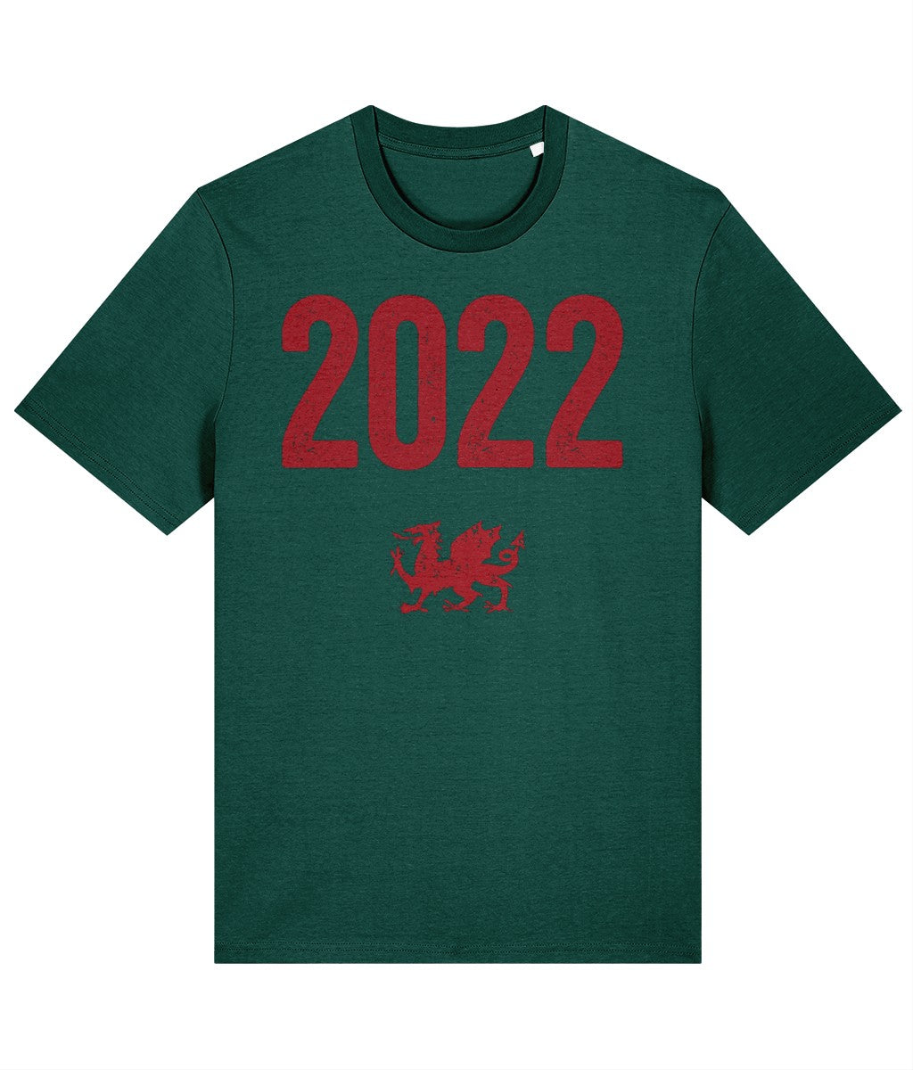 Made in Cymru 2022 Welsh T-shirt in Glazed Green – organic cotton