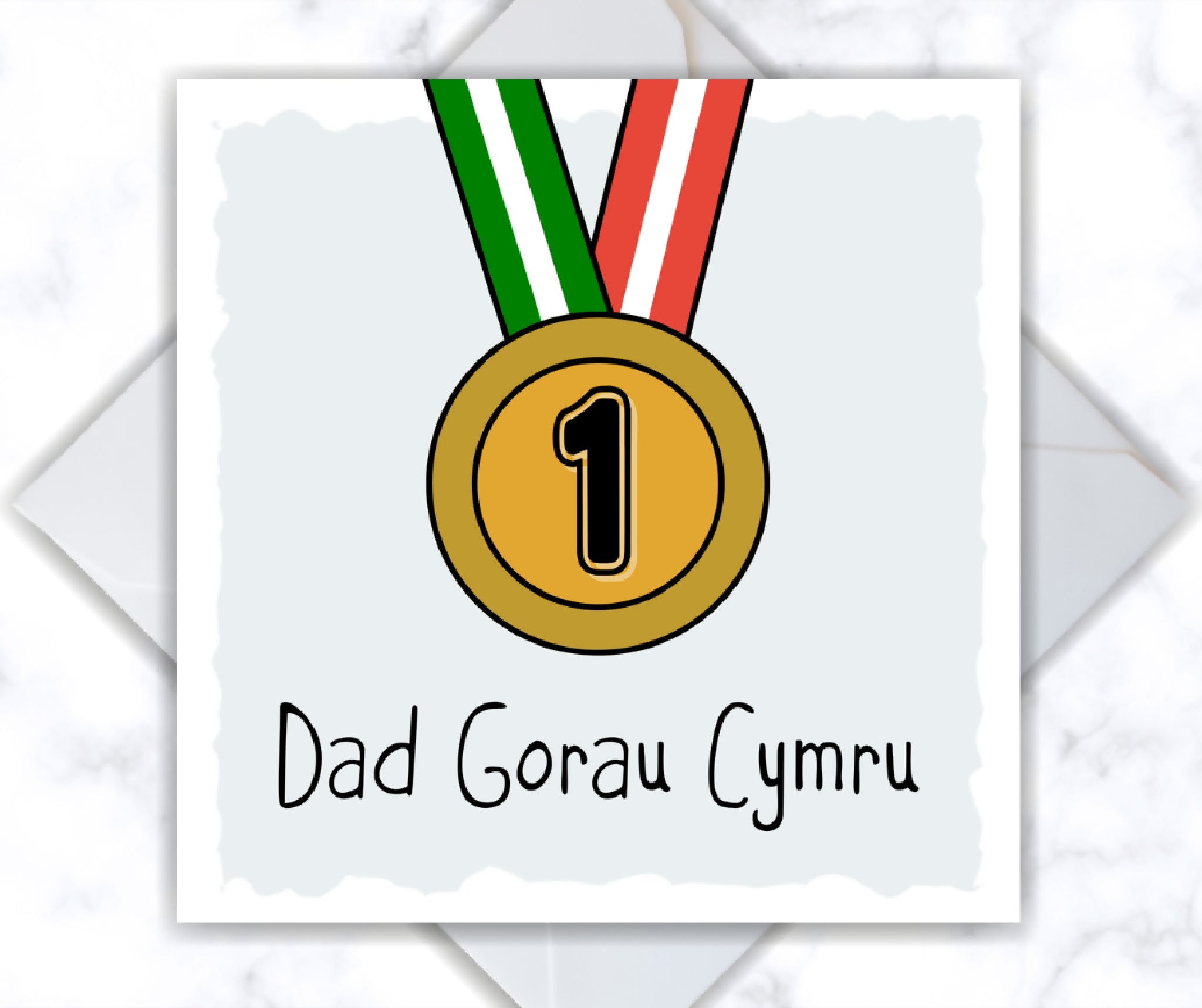 Cerdyn Sul y Tadau "Dad Gorau Cymru", Welsh "Dad Gorau Cymru" Father's Day Card