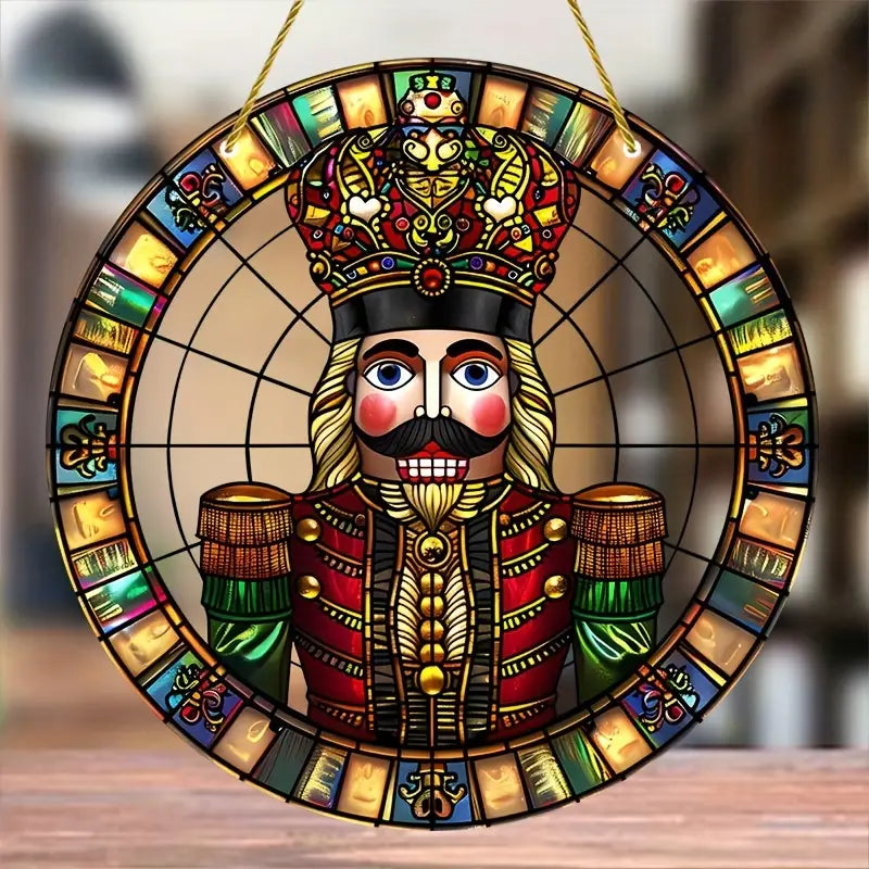 Christmas Nutcracker Suncatcher Acrylic Hanging Ornament