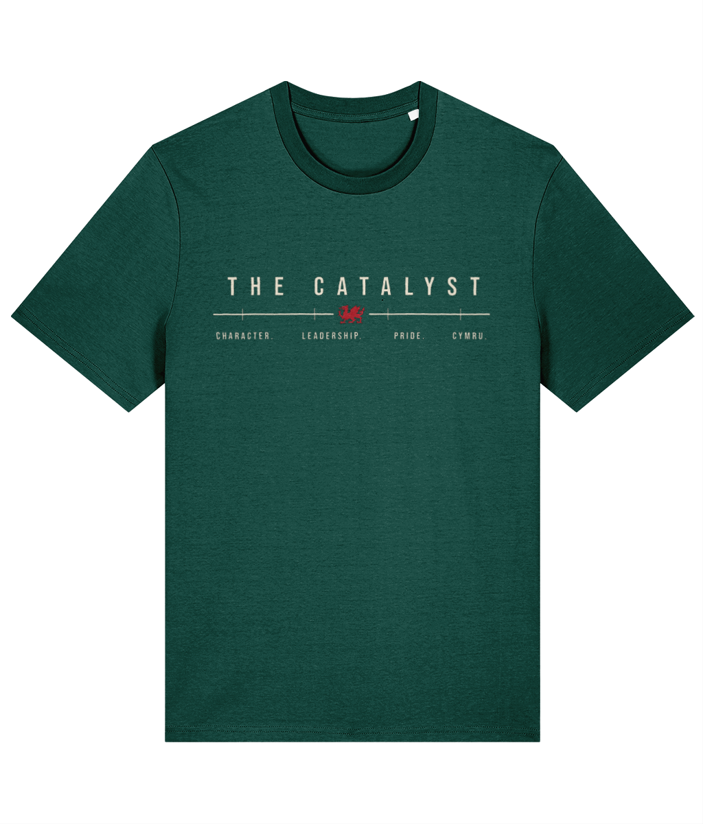 Made in Cymru The Catalyst Gary Speed Welsh T-Shirt in Glazed Green