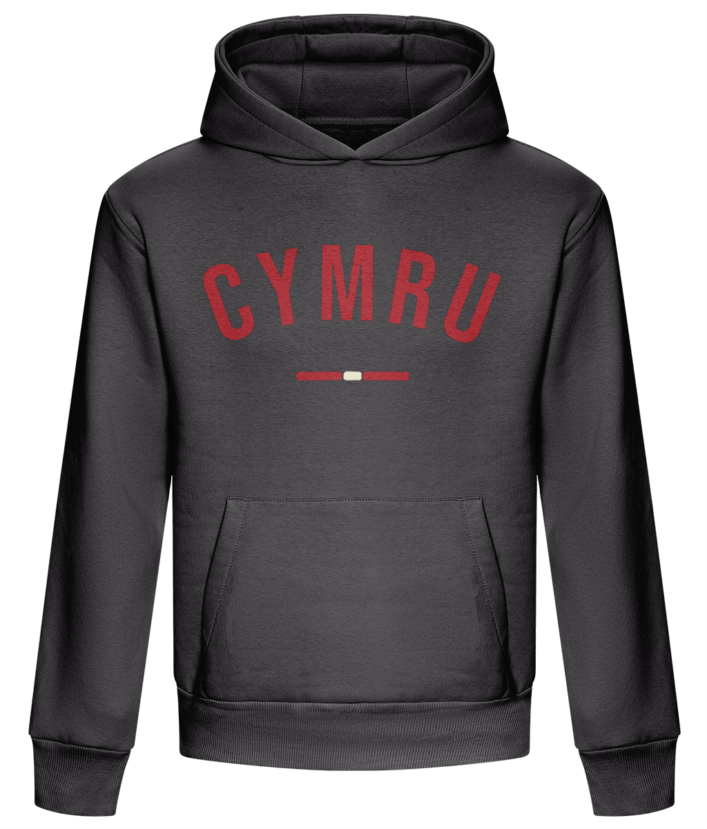 Made in Cymru Cymru Welsh hoodie in Solid Charcoal – organic cotton