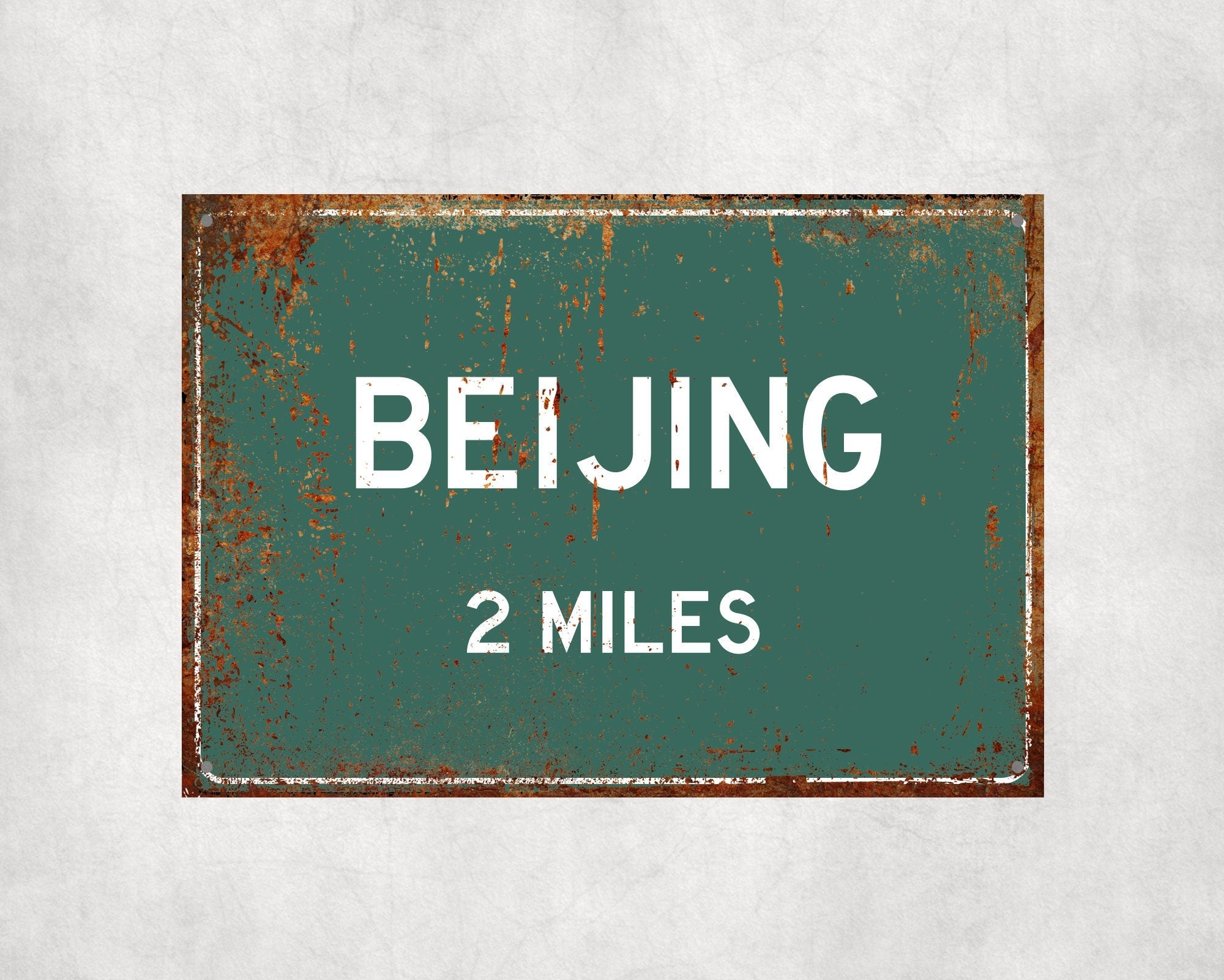 PERSONALIZED BEIJING Sign, Beijing City Distance Sign, City of Beijing Gift, Beijing Gifts, Beijing Souvenir, Beijing Signs
