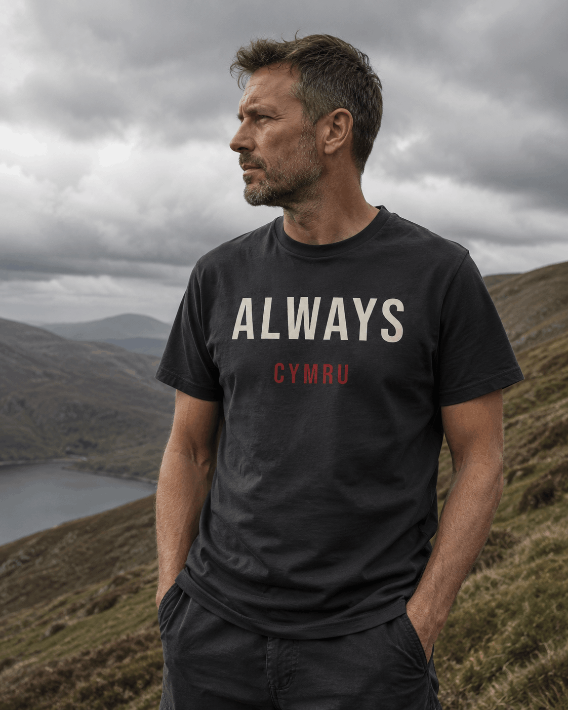 The Always Cymru Welsh T-shirt by Made in Cymru, organic cotton