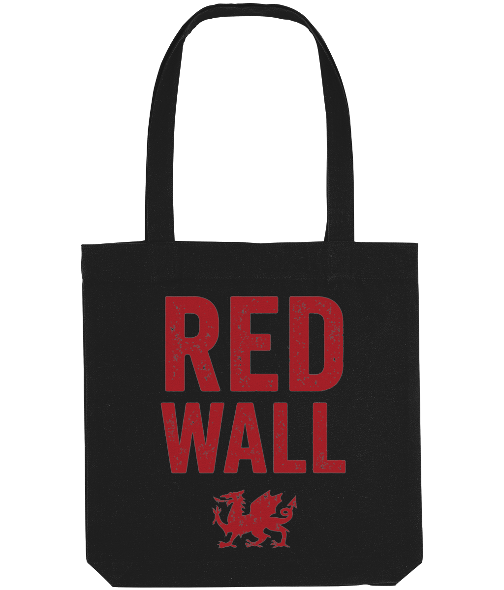 Made in Cymru Red Wall Dragon tote bag – black