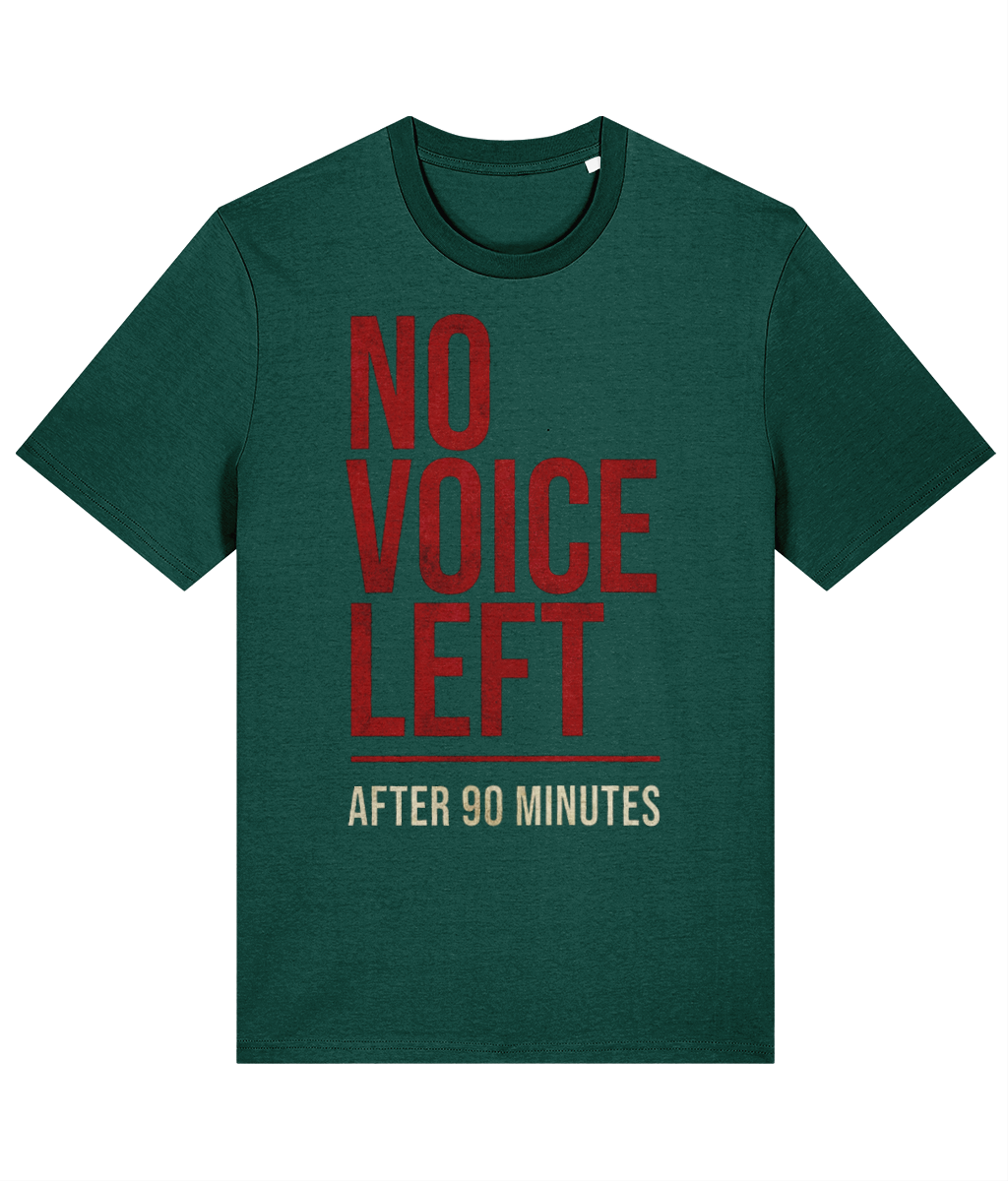 Made in Cymru No Voice Left Welsh T-Shirt in Glazed Green – organic cotton