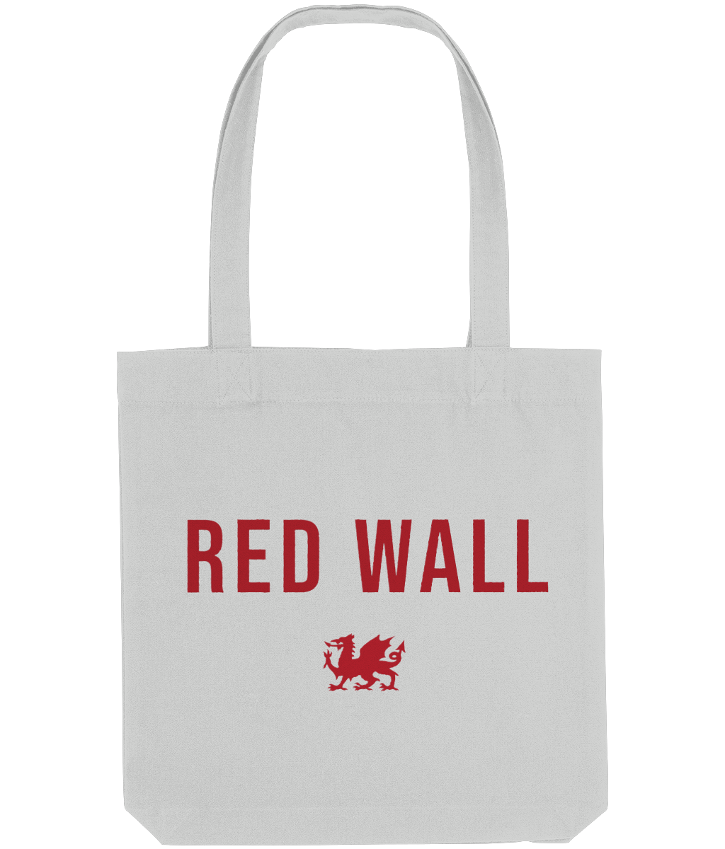 Made in Cymru Red Wall tote bag – heather grey
