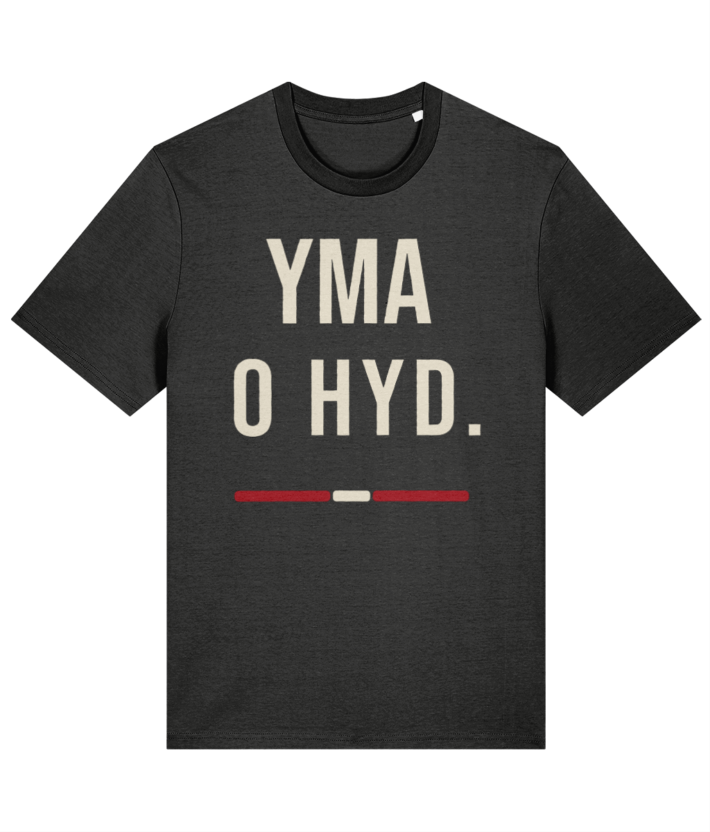 Made in Cymru Welsh organic cotton T-shirt – front print mockup