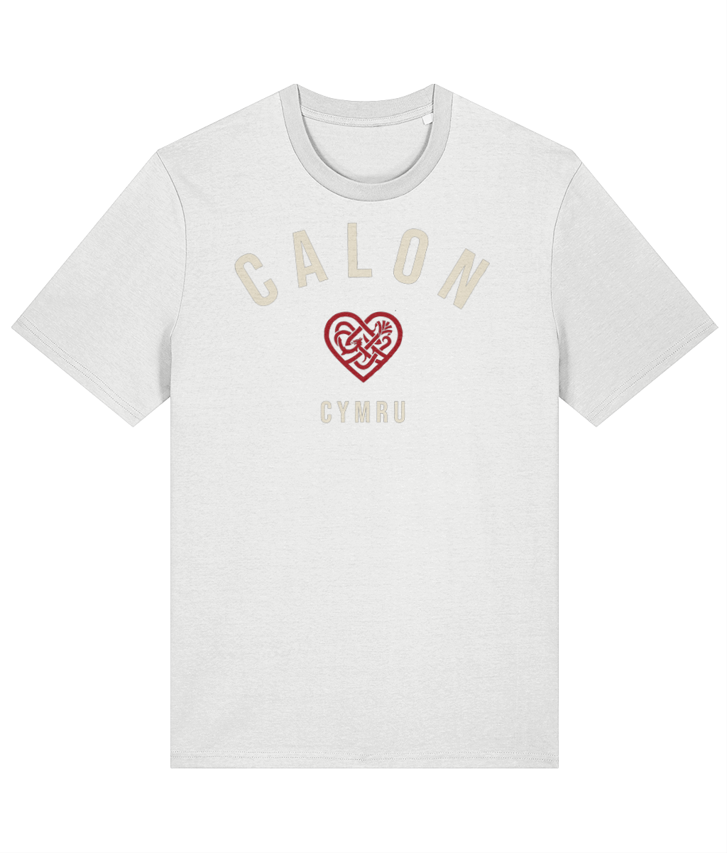 Made in Cymru Calon Cymru Welsh T-Shirt in White
