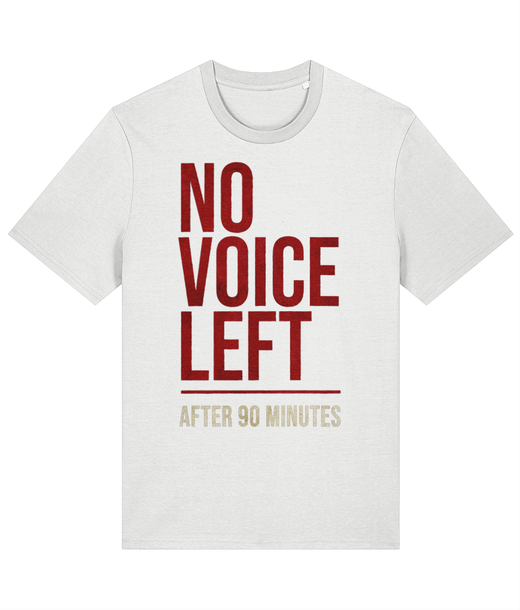 Made in Cymru No Voice Left Welsh T-Shirt in White – organic cotton