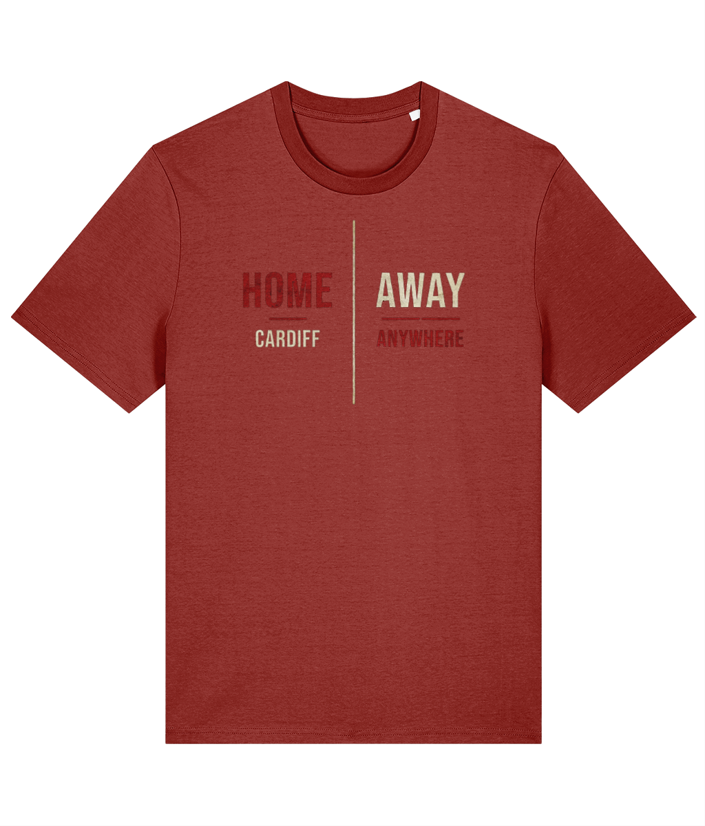 Made in Cymru Home / Away Welsh T-Shirt in Earthy Red – organic cotton