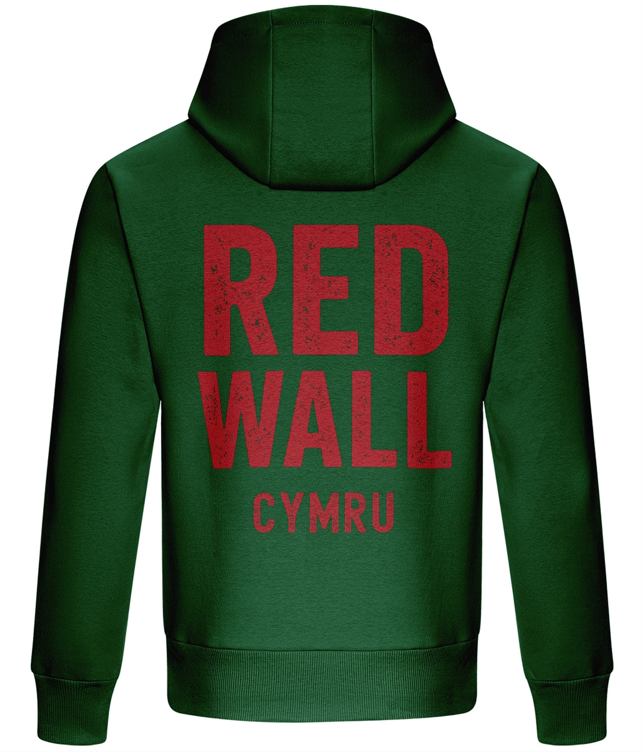 Red Wall Cymru Hoodie - Bottle Green