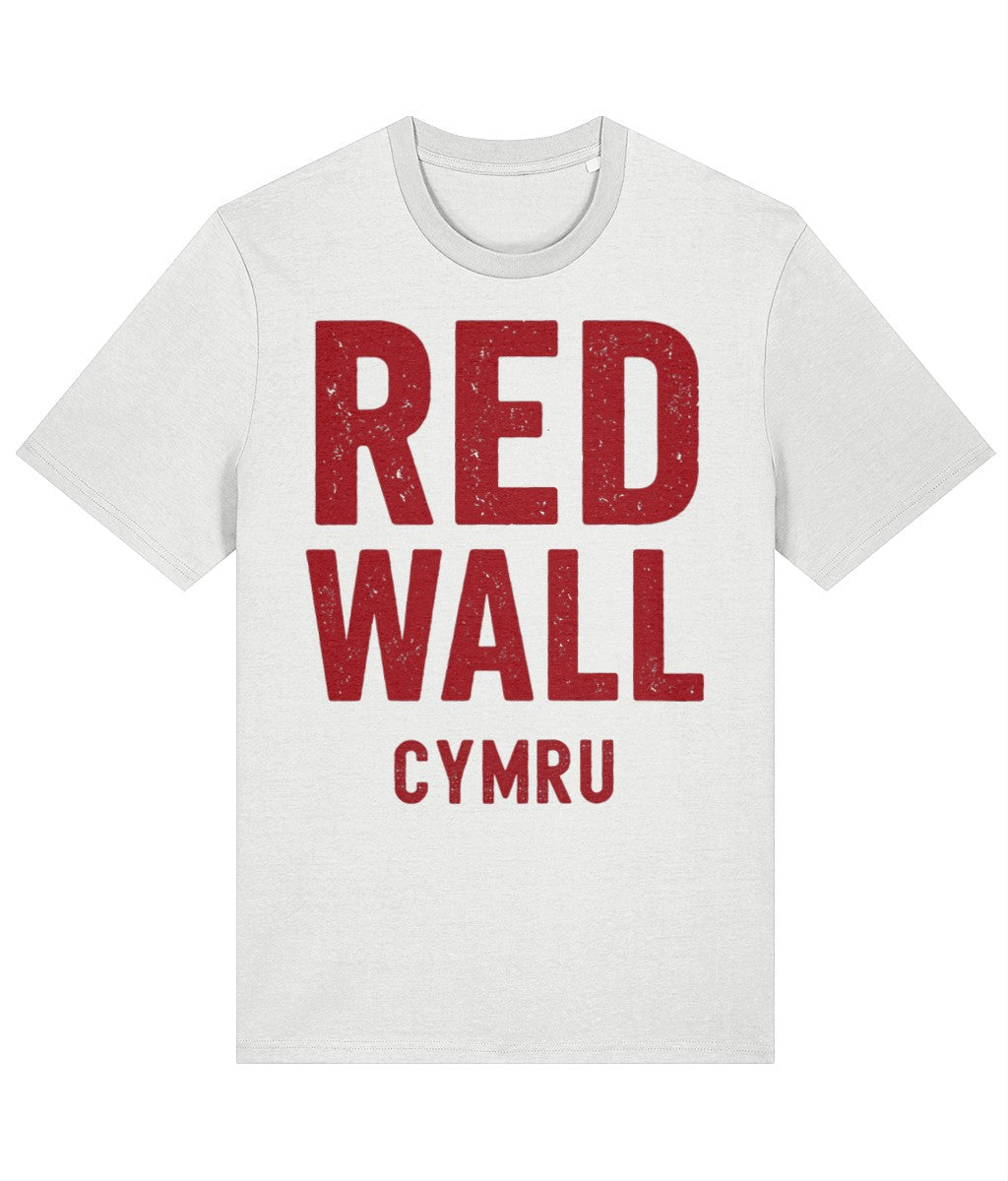Made in Cymru Red Wall Cymru Welsh T-Shirt in White