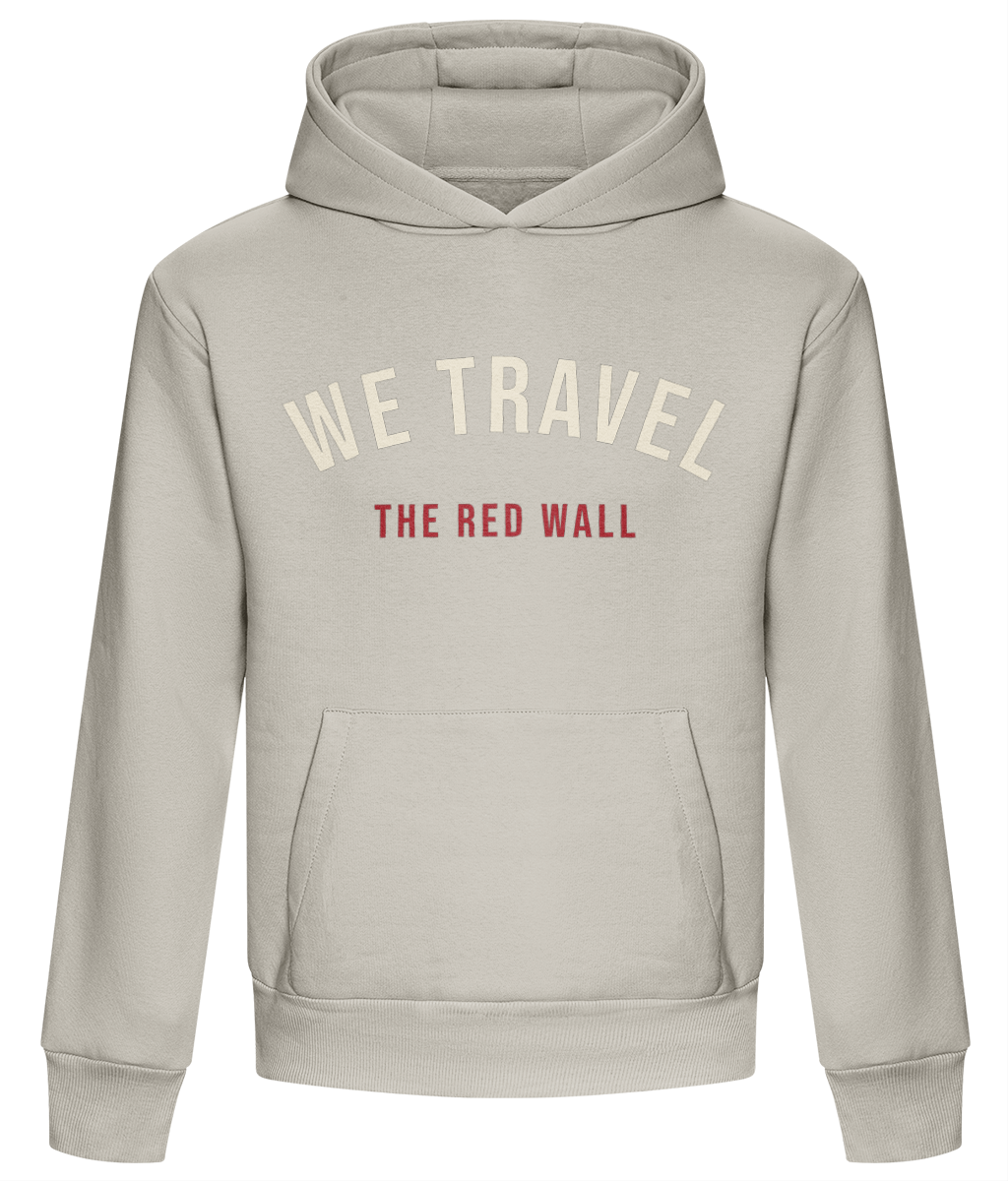 Made in Cymru We Travel Welsh hoodie in Natural Stone – organic cotton