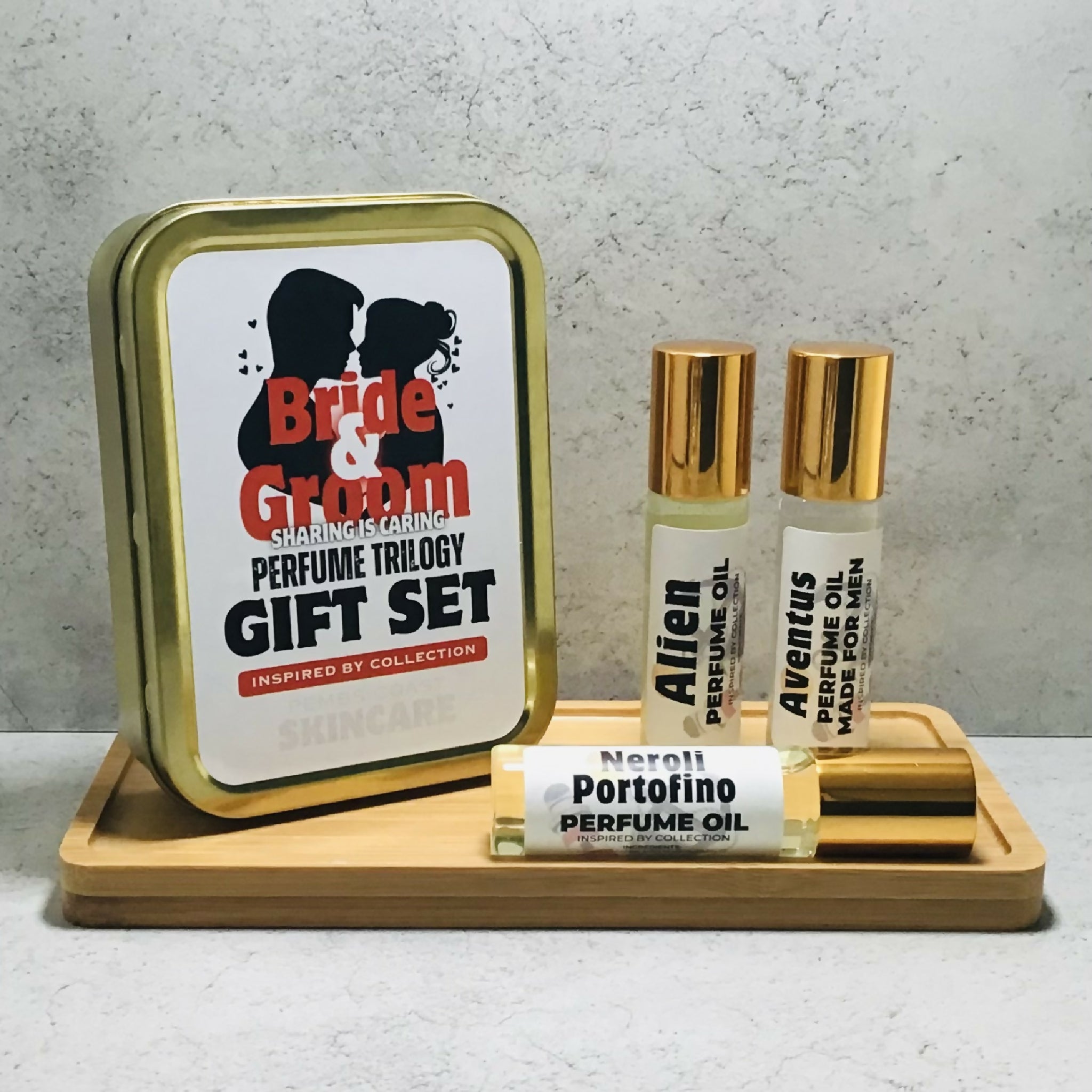 Bride & Groom Trilogy Perfume Oil Set