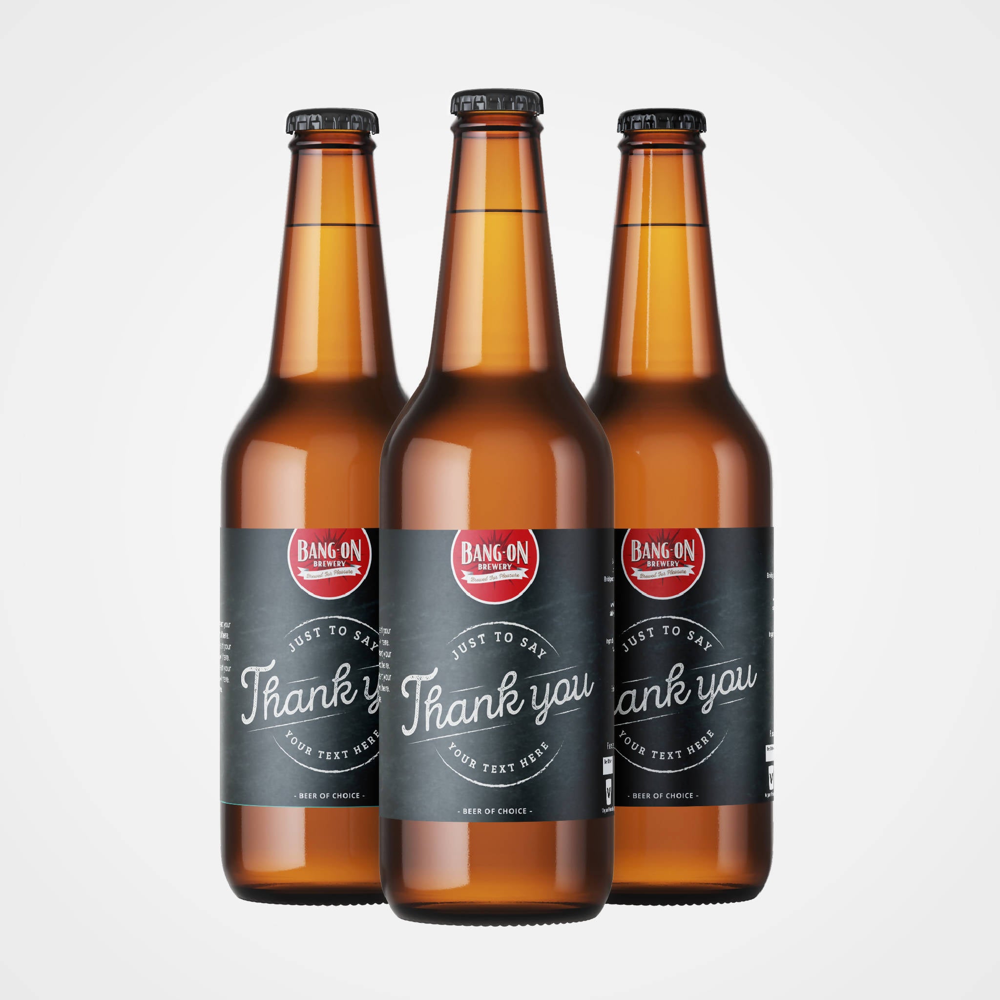 Personalised Thank You Beer - 6 Pack