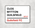 Clos Mytton Guilsfield - Guilsfield FC aluminium printed metal street sign - gift, keepsake, football gift